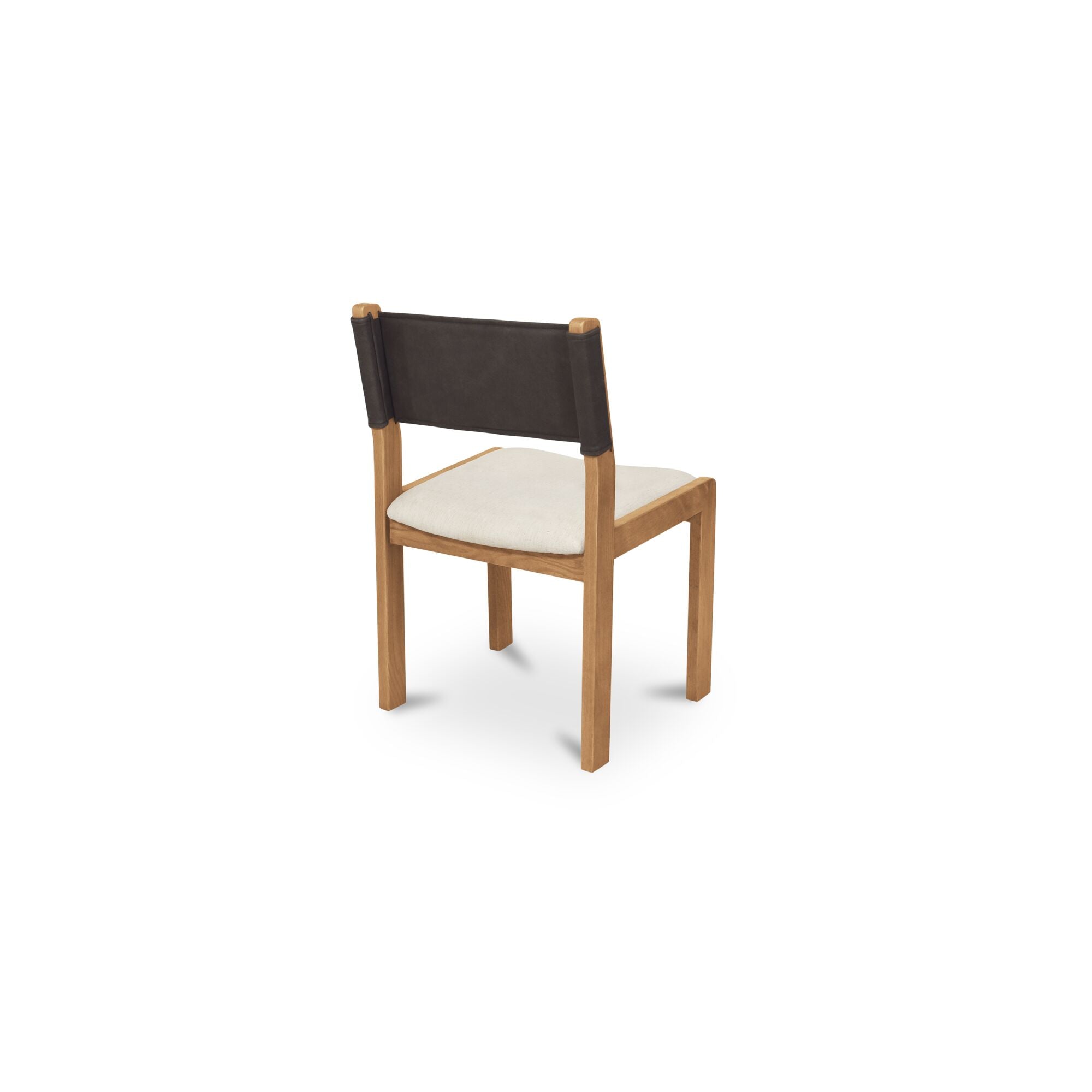 Moes Carol Dining Chair Deep Brown Leather Set of Two GO-1018-20