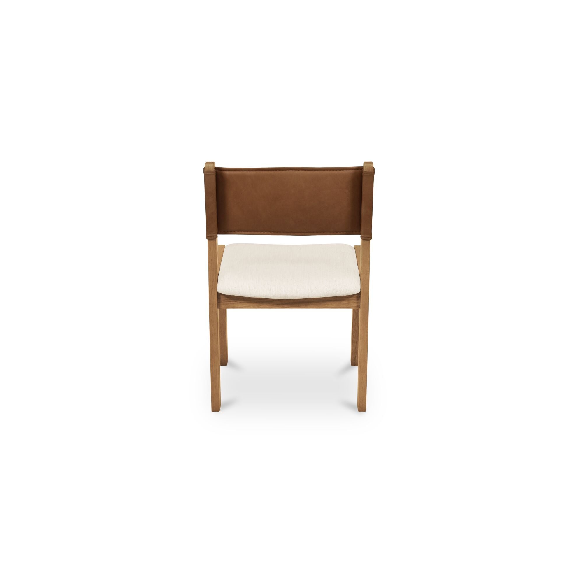Moes Carol Dining Chair Tan Leather Set of Two GO-1018-40