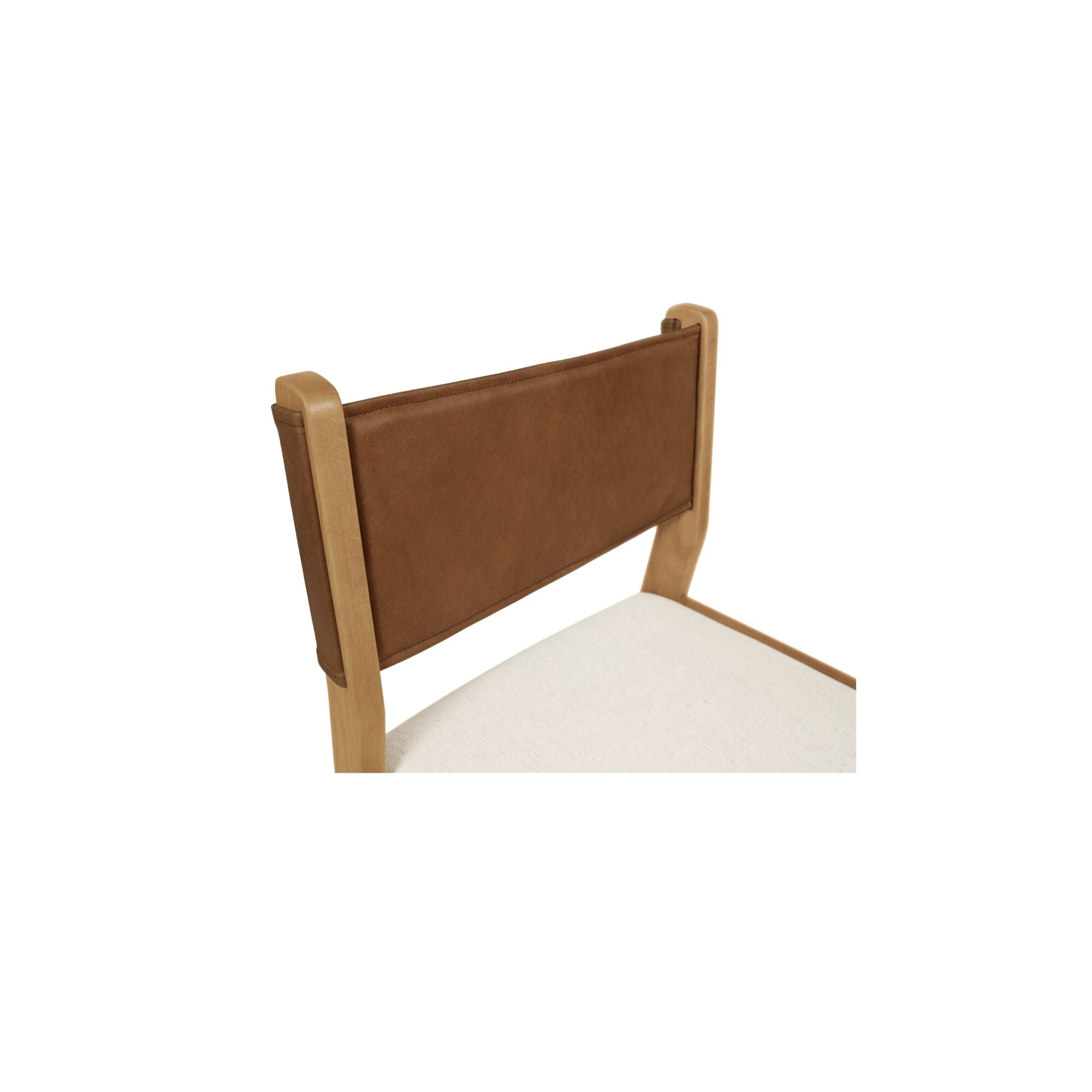 Moes Carol Dining Chair Tan Leather Set of Two GO-1018-40