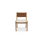 Moes Carol Dining Chair Tan Leather Set of Two GO-1018-40