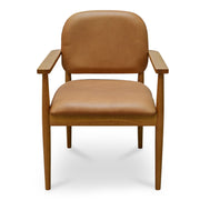 Moes Norrie Dining Chair Brown Leather GO-1022-03