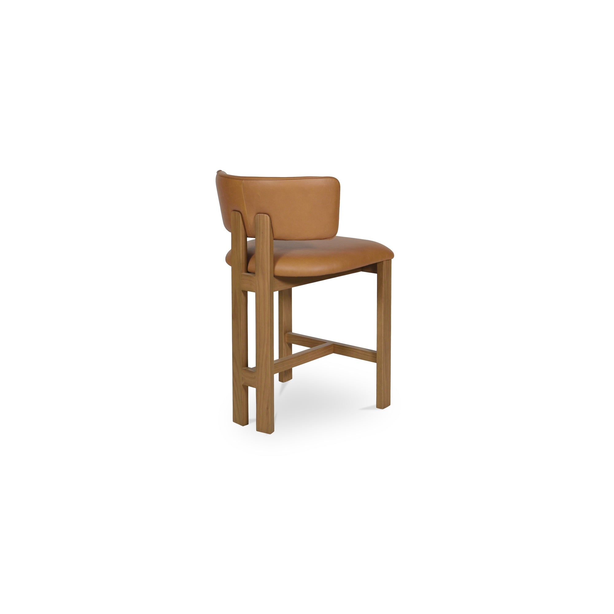 Moes Morel Counter Stool Brown Leather GO-1024-03