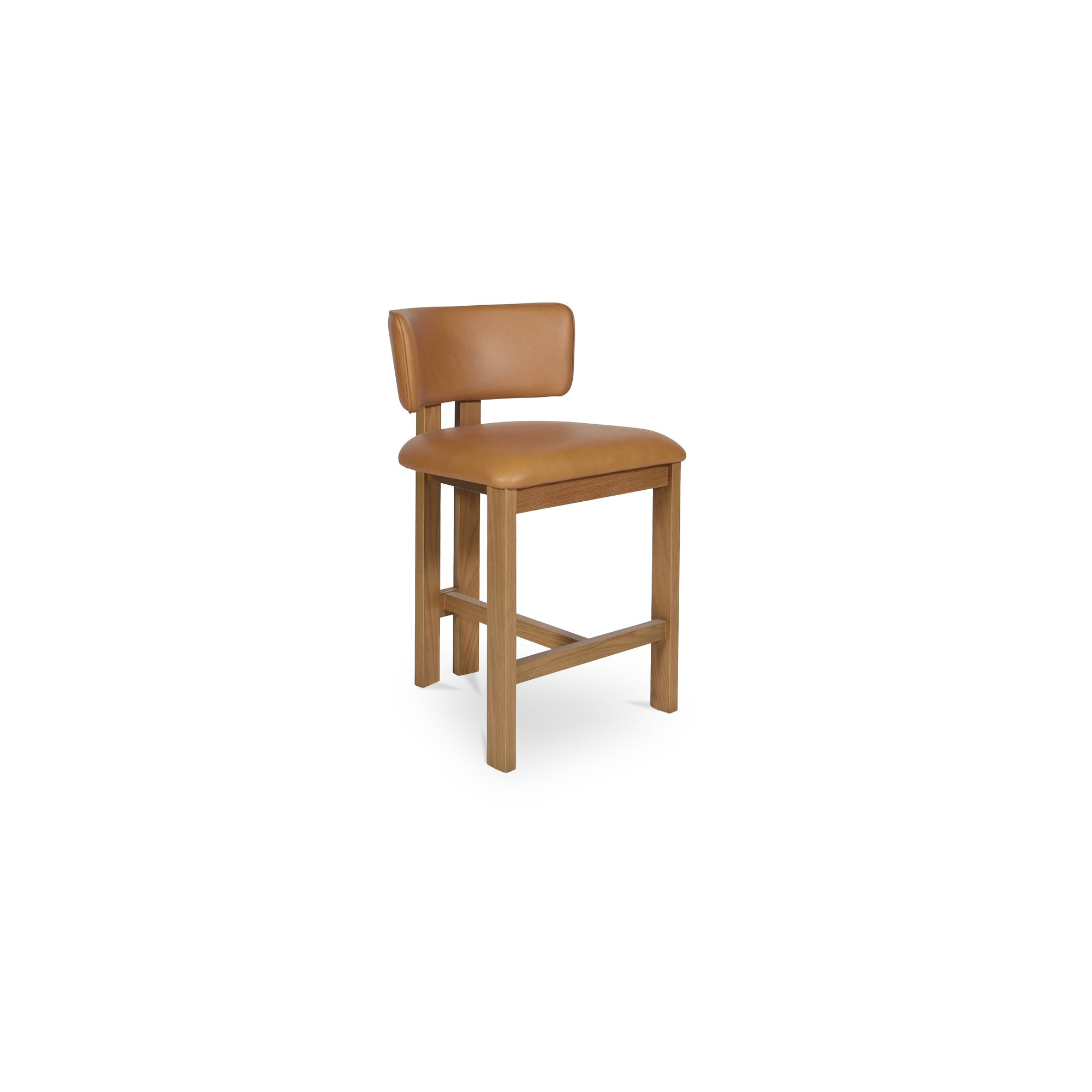 Moes Morel Counter Stool Brown Leather GO-1024-03