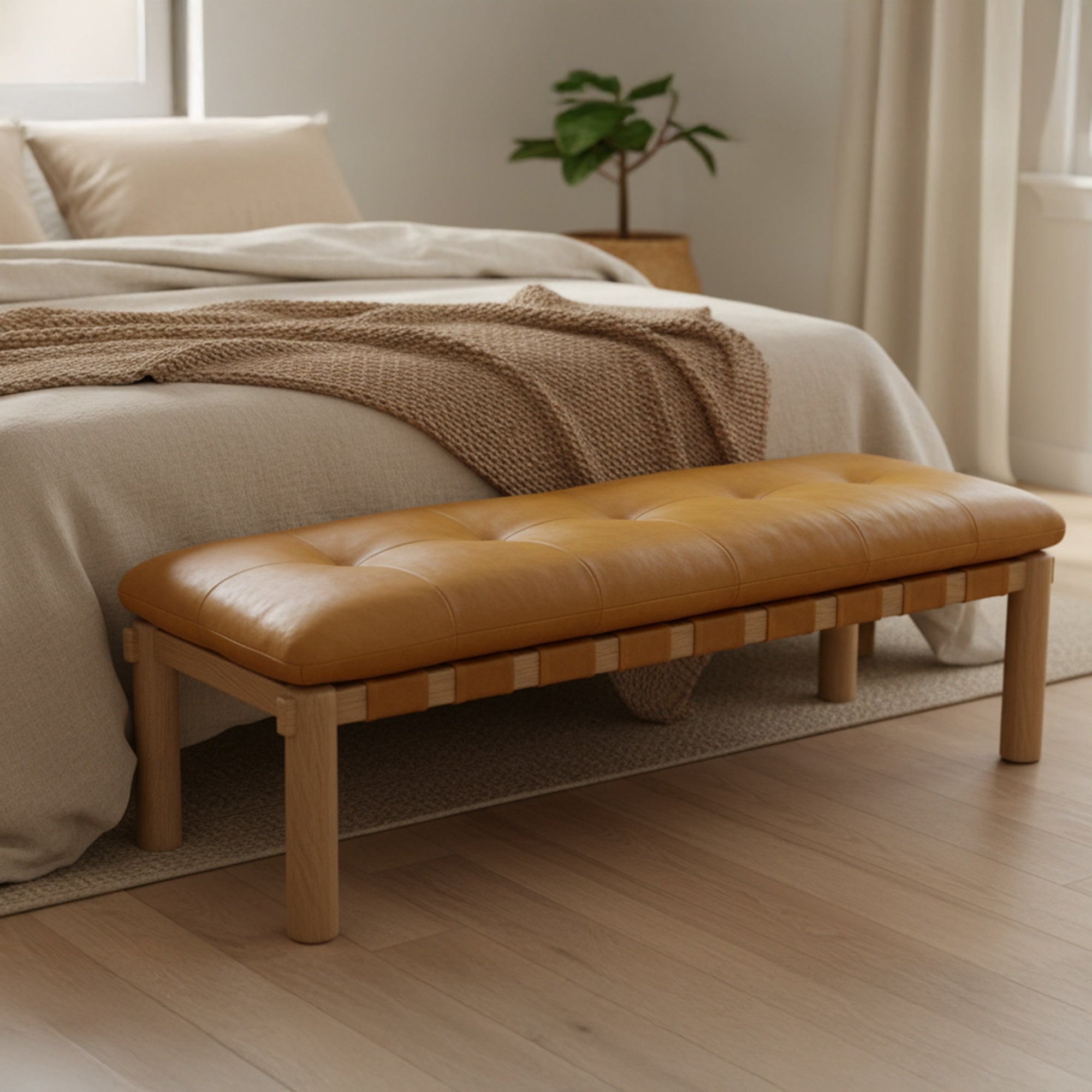 Moes Costello Bench Tan GO-1027-40