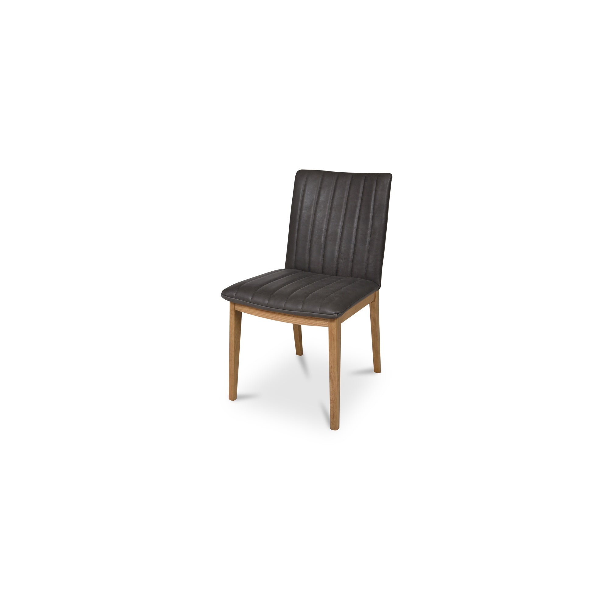 Moes Demi Dining Chair Brown Leather-Set of Two GO-1028-03