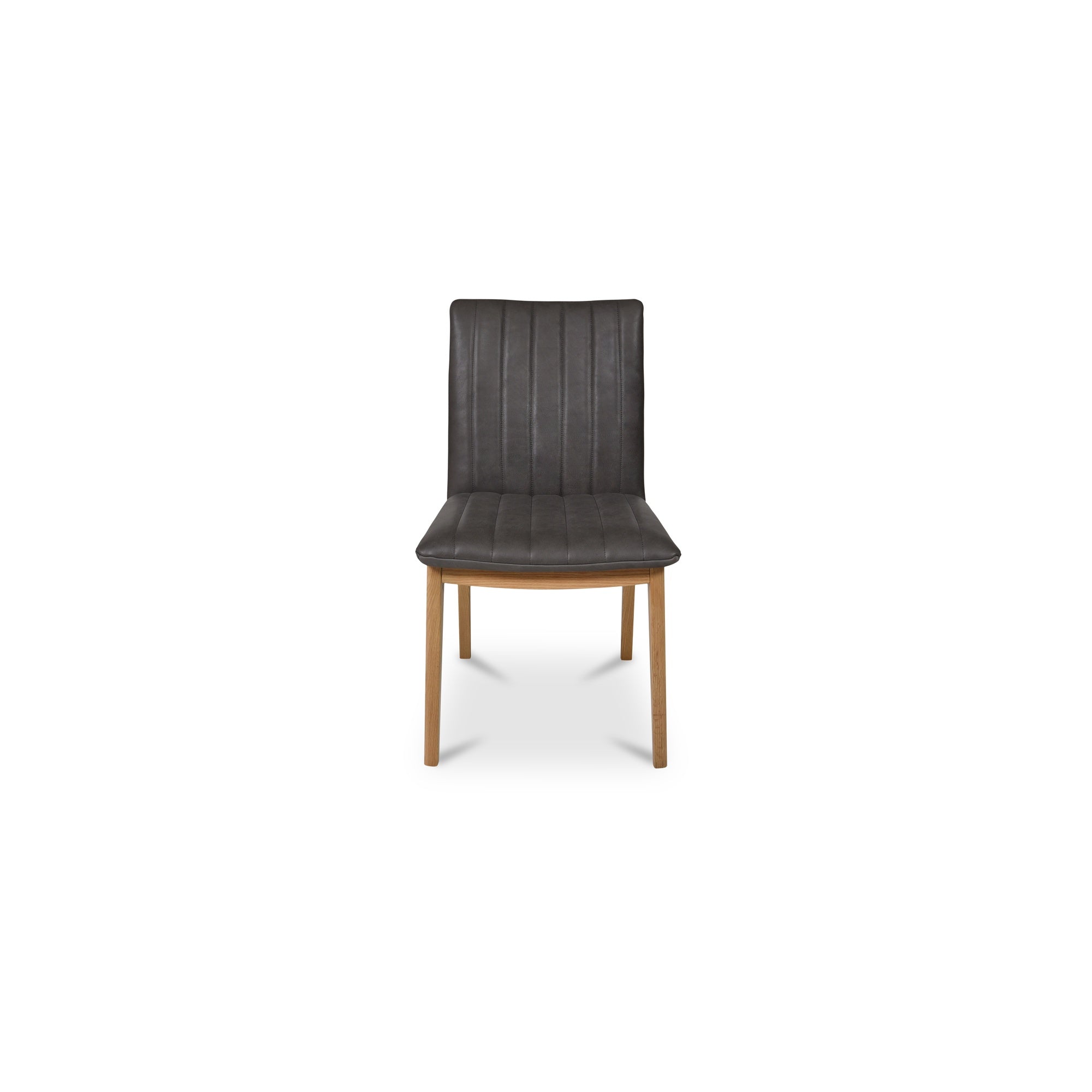 Moes Demi Dining Chair Brown Leather-Set of Two GO-1028-03