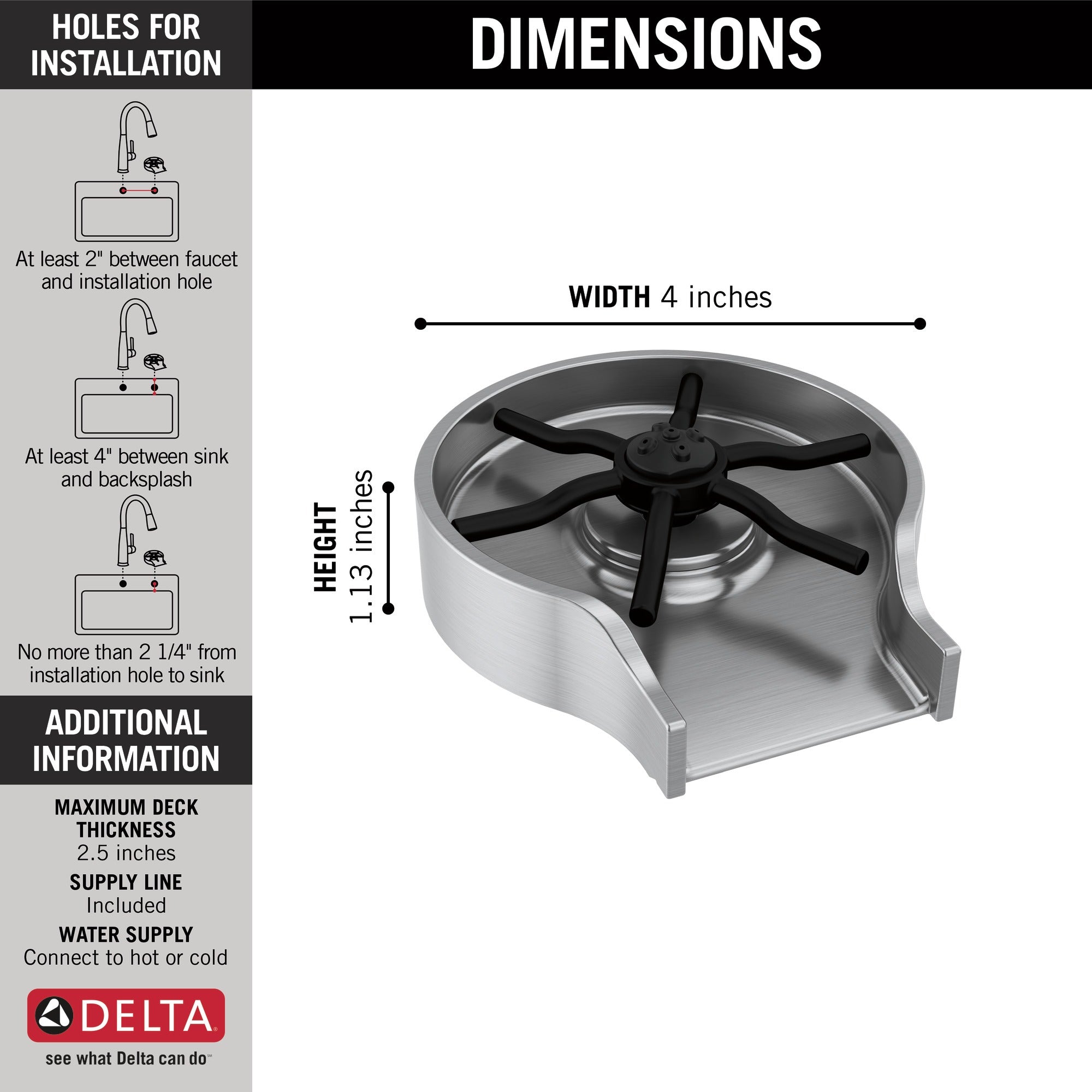 Delta Other Metal Glass Rinser