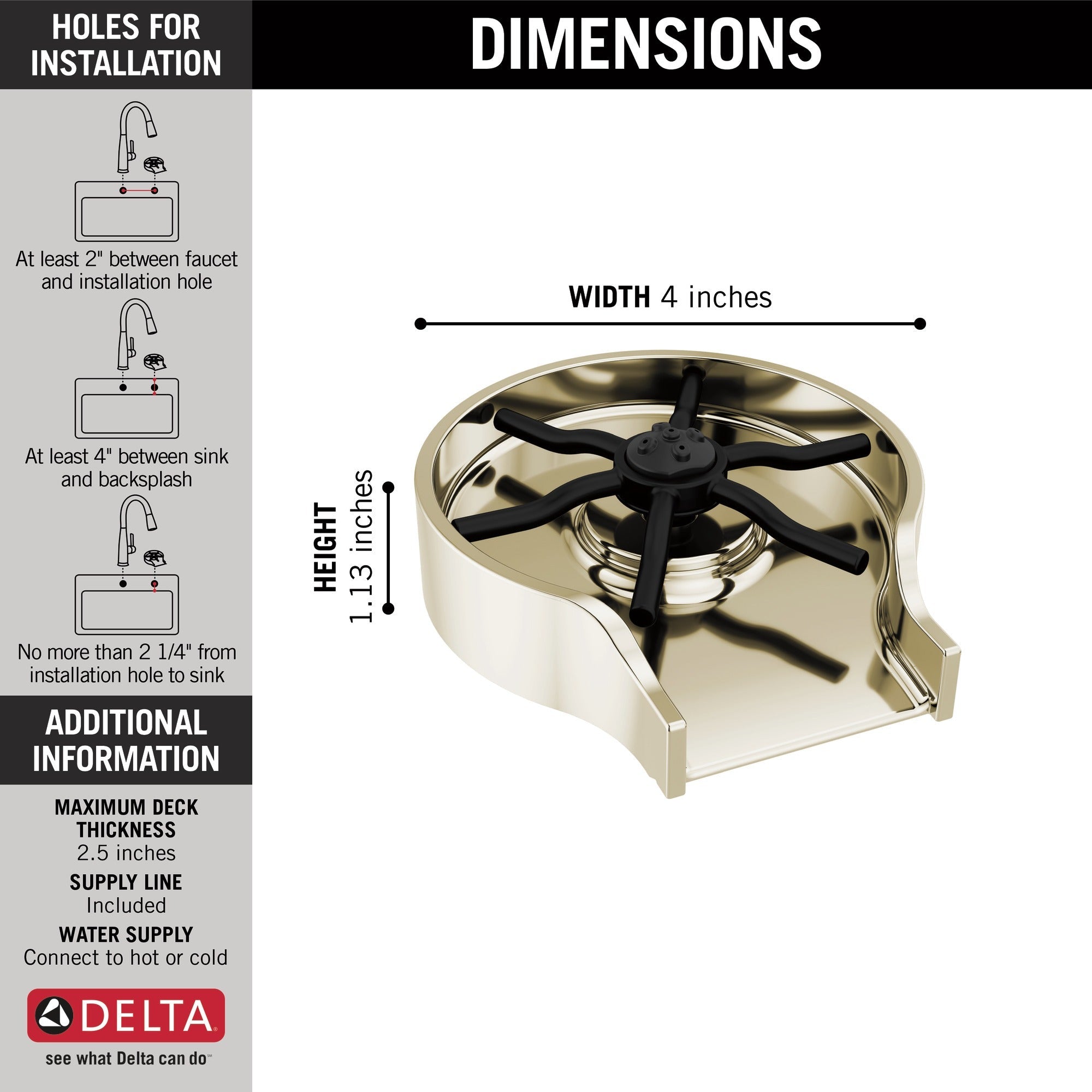 Delta Other Metal Glass Rinser