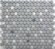 Roca Rockart – Gray Granite Penny Round (12"x12" Penny Round Mosaic)