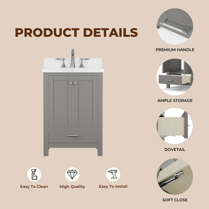 Caroline Avenue 24" Single Bath Vanity