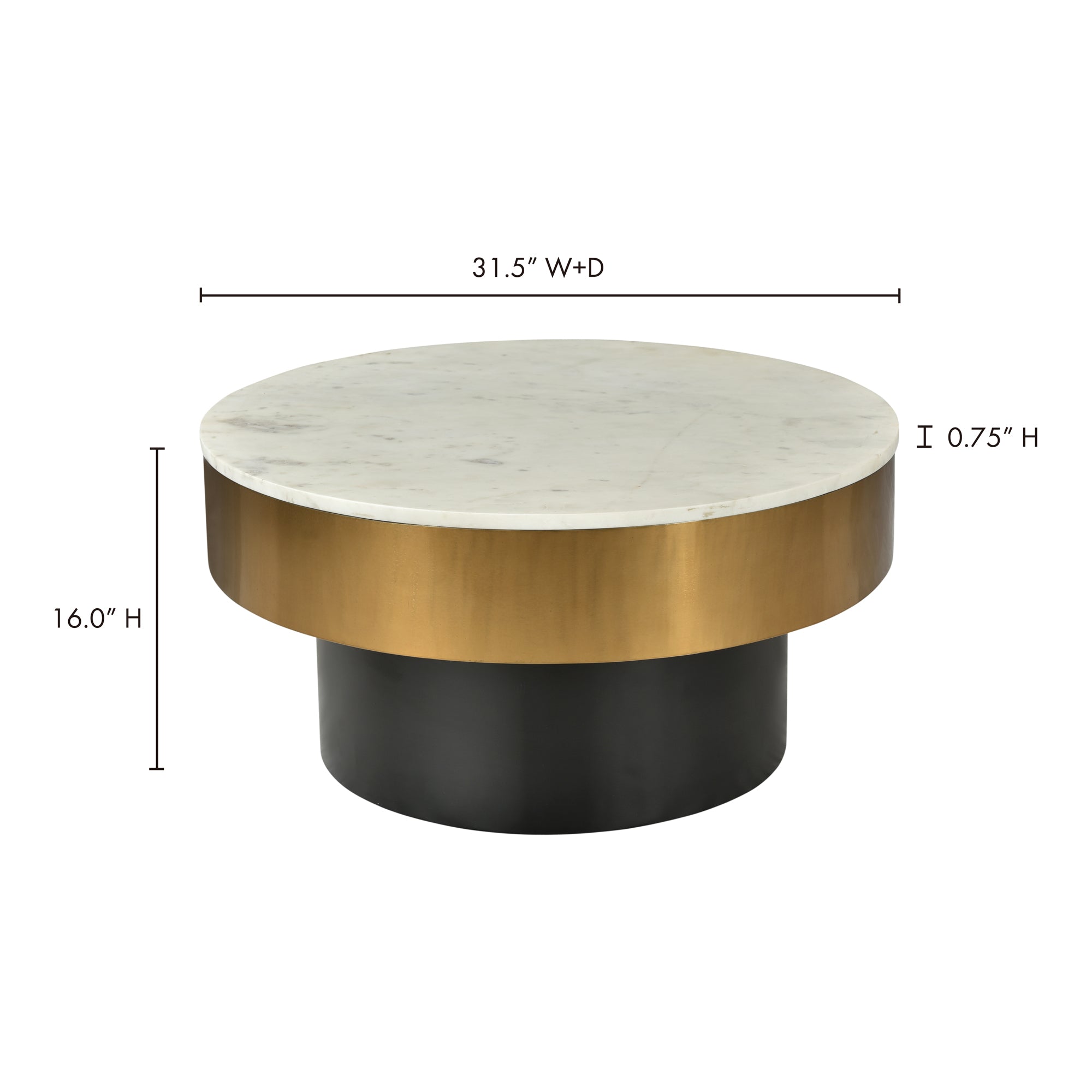 Moes Dado Coffee Table White GZ-1022-18-0