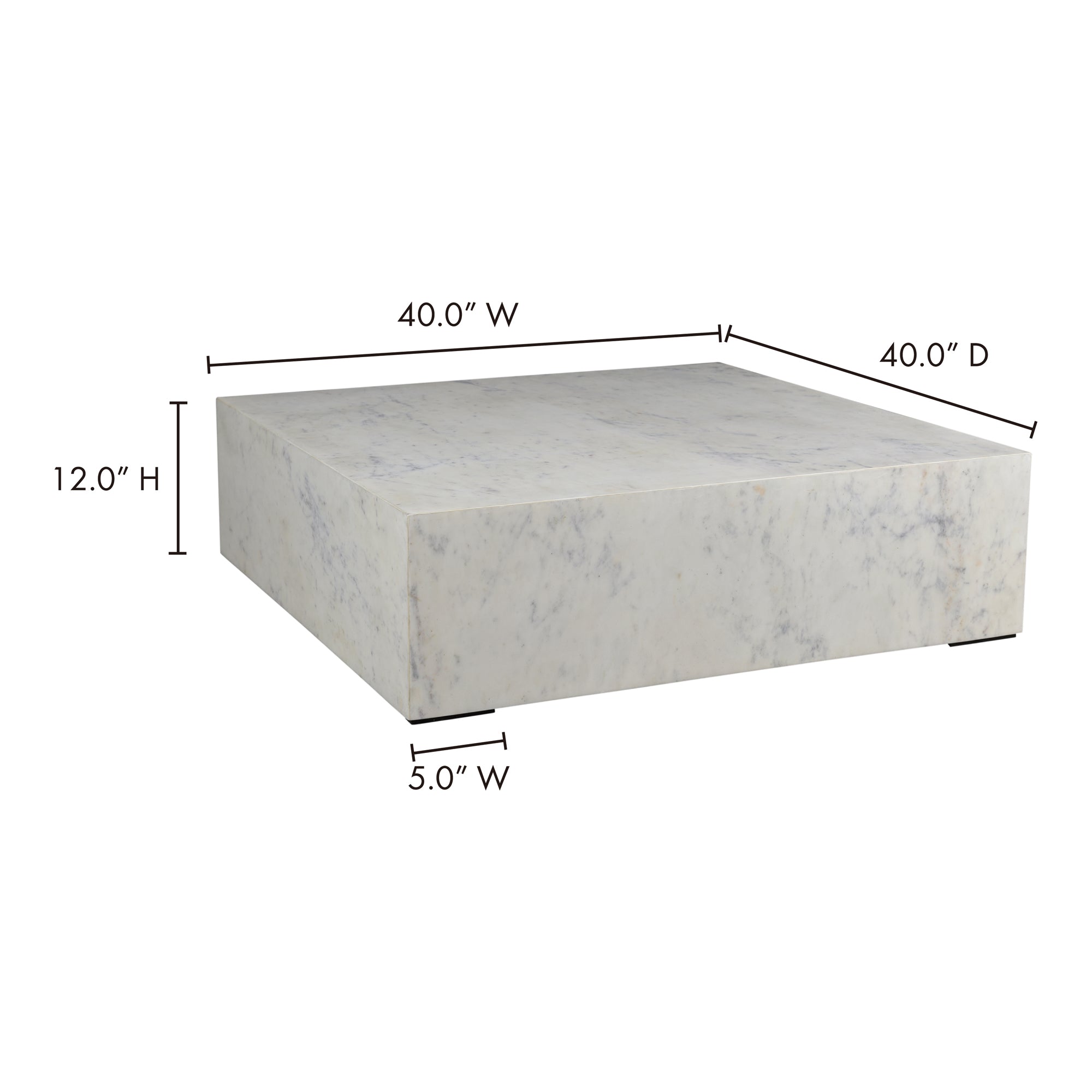Moes Nash Coffee Table White GZ-1134-18