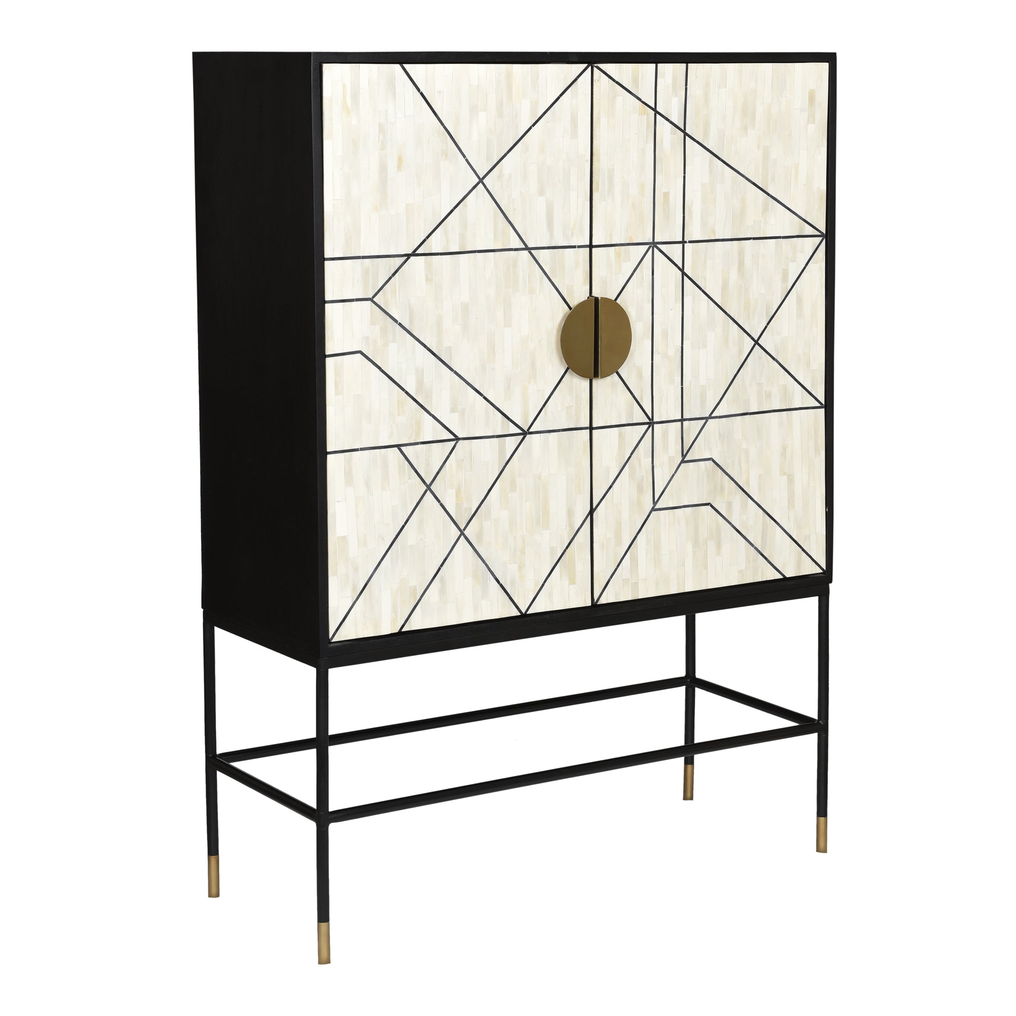 Moes Shaws Cabinet Cream and Black GZ-1136-37-0