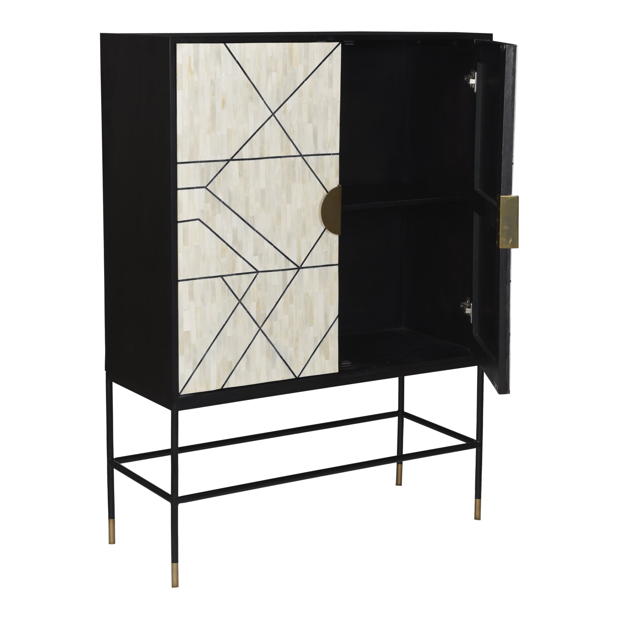 Moes Shaws Cabinet Cream and Black GZ-1136-37-0