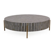 Moes Chameau Medium Coffee Table Black and White GZ-1139-37