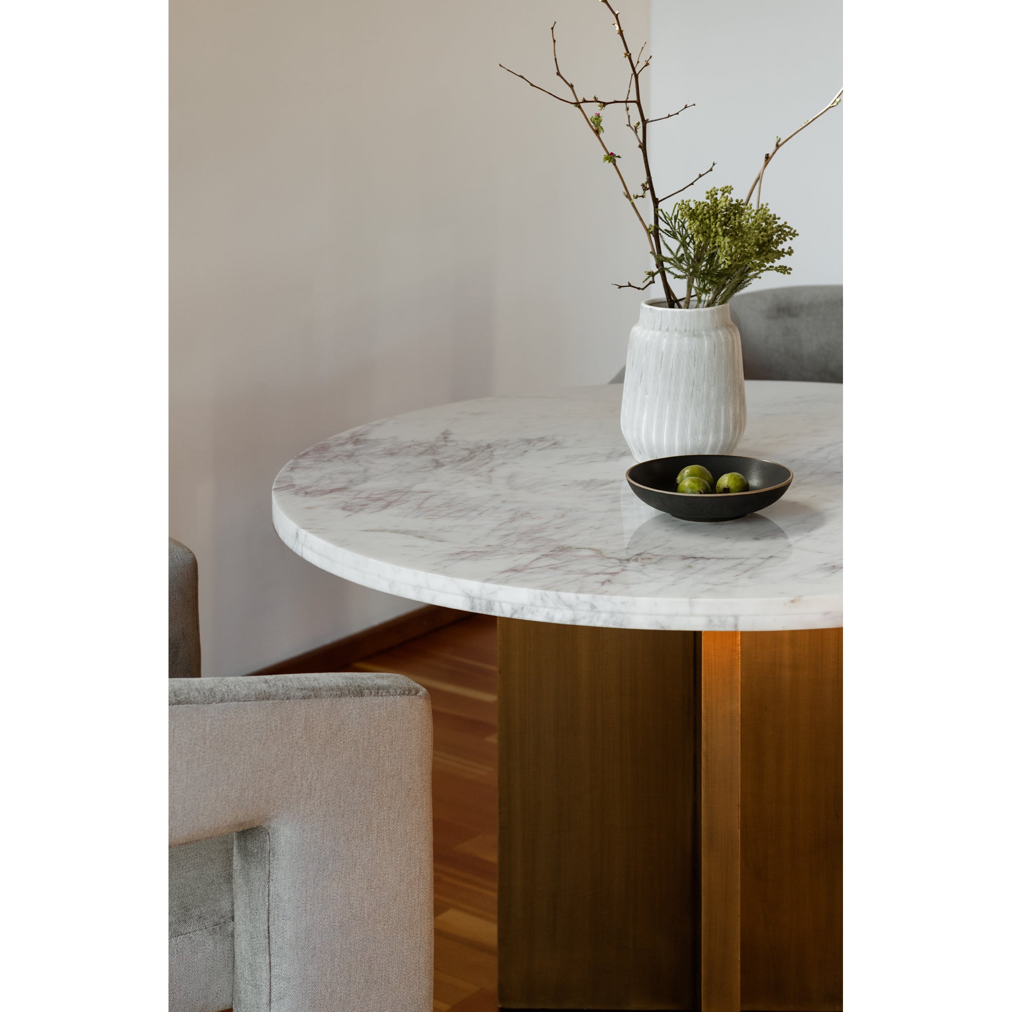 Moes Graze Dining Table White GZ-1144-18-0