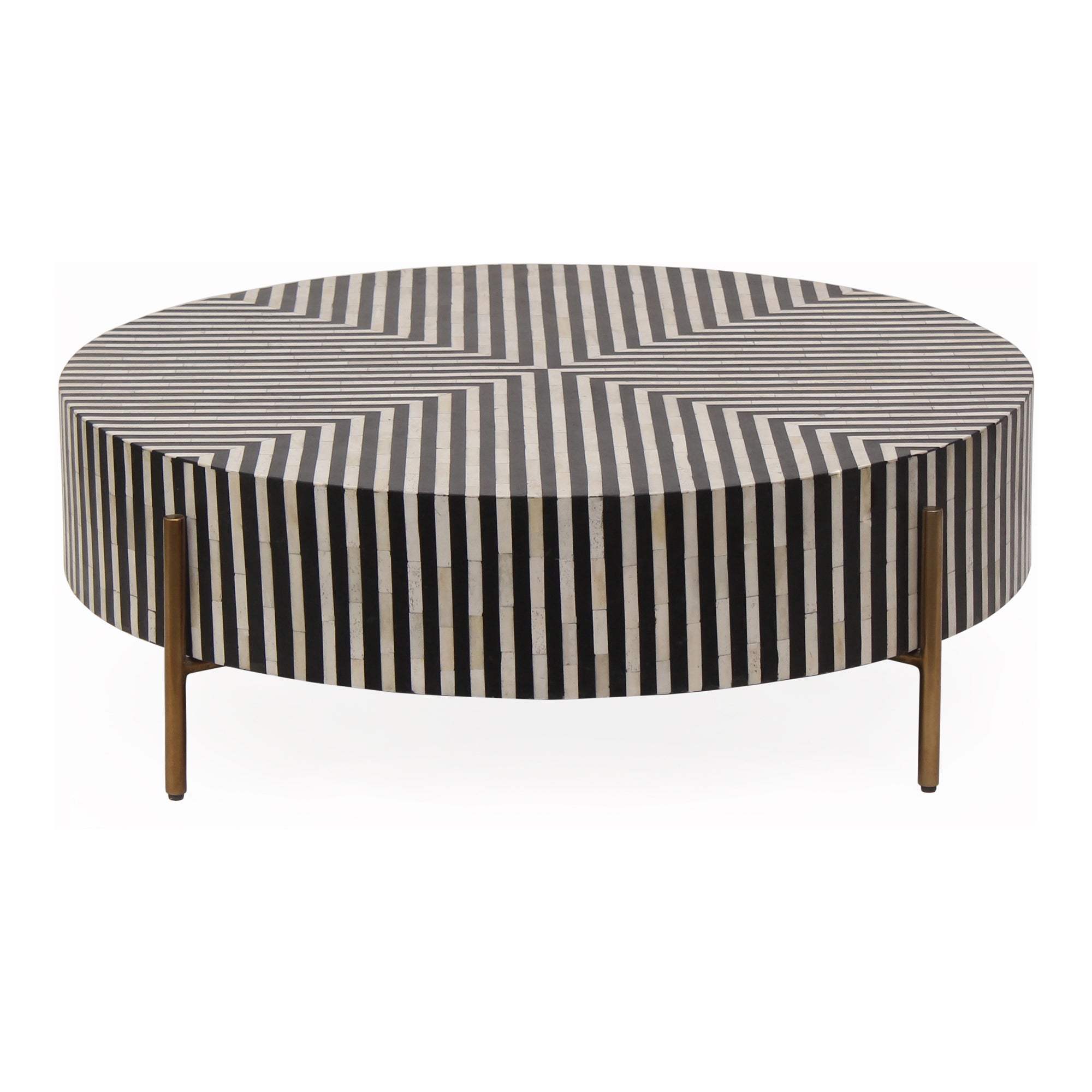 Moes Chameau Small Coffee Table Black and White GZ-1147-37