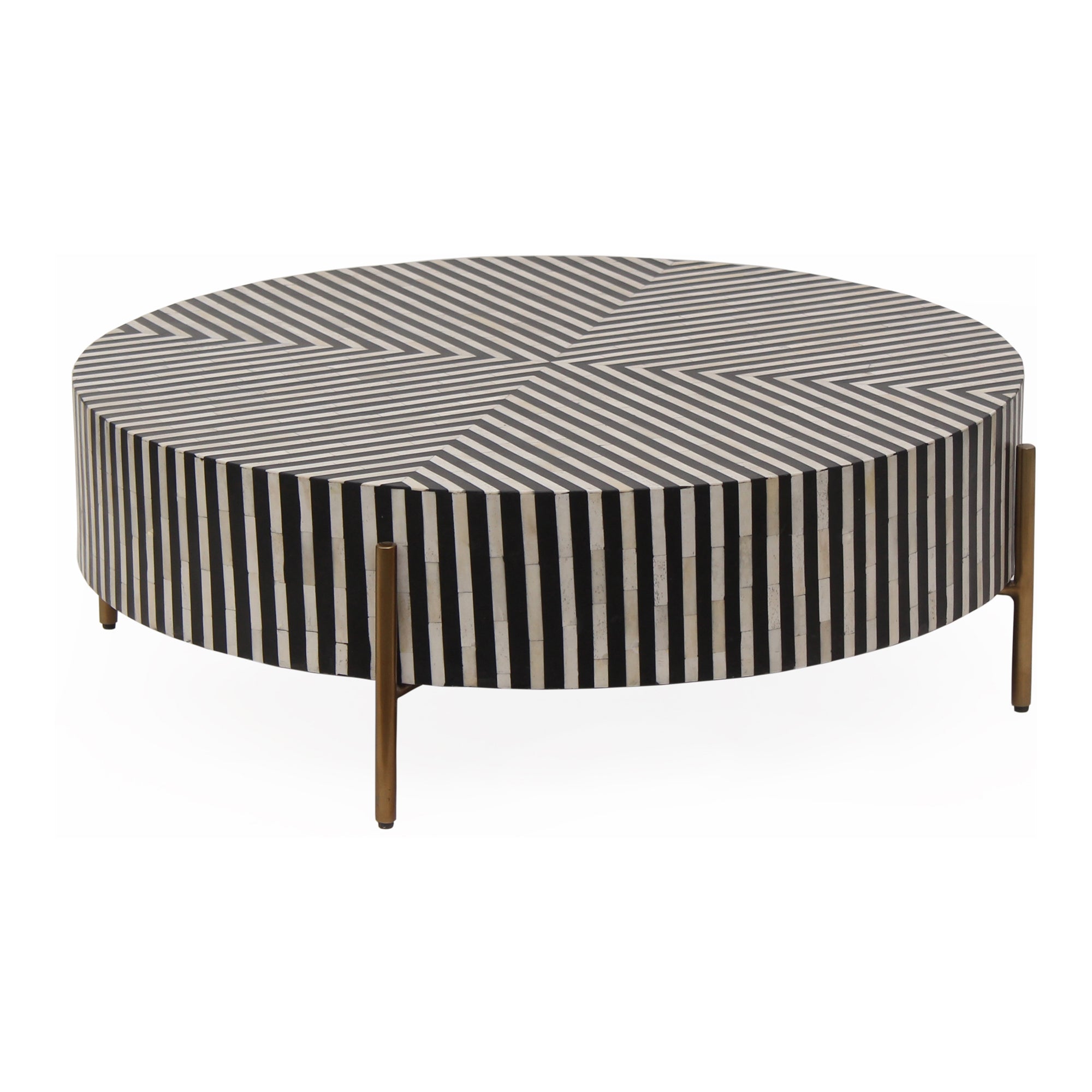 Moes Chameau Small Coffee Table Black and White GZ-1147-37