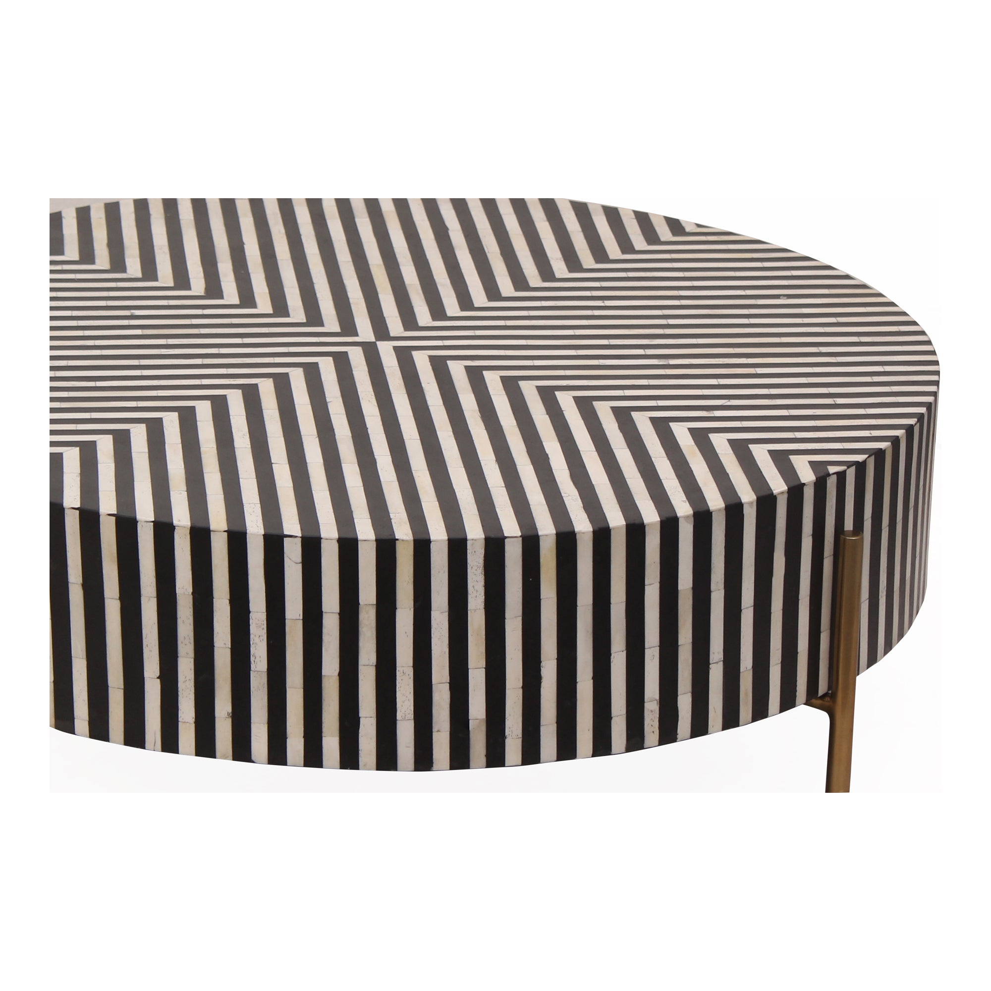 Moes Chameau Small Coffee Table Black and White GZ-1147-37
