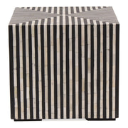 Moes Terning Side Table Black and White GZ-1149-37