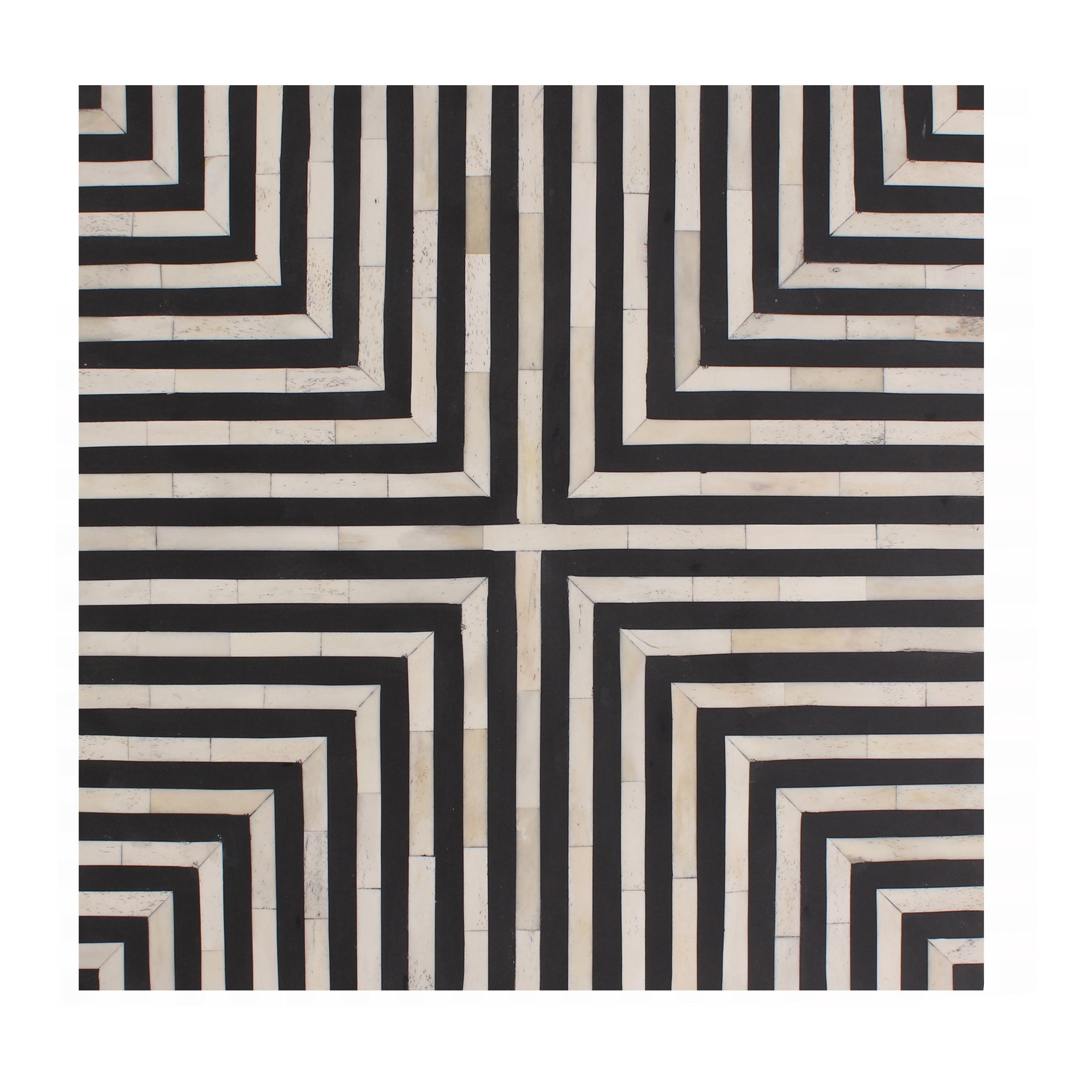 Moes Terning Side Table Black and White GZ-1149-37