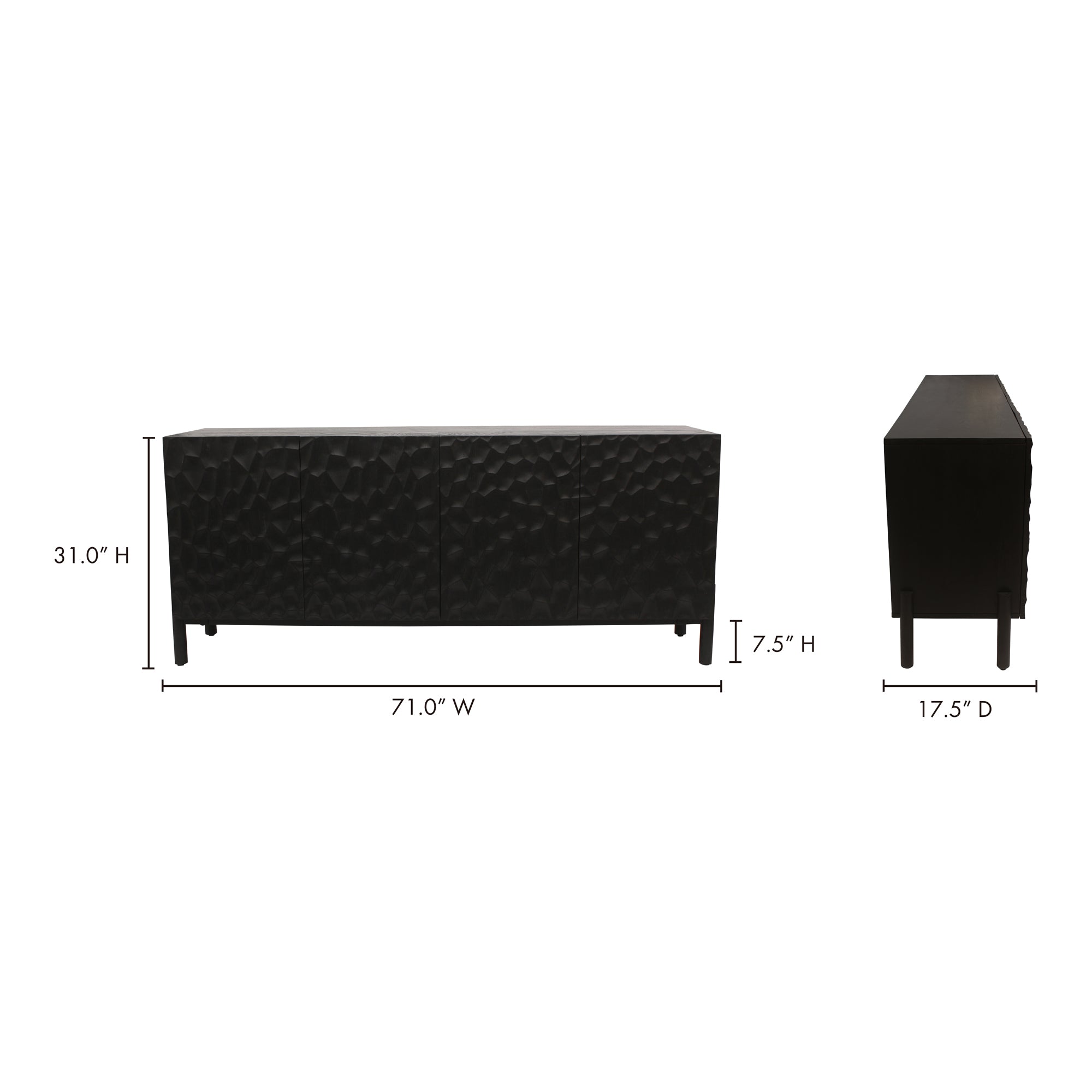 Moes Misaki Sideboard Black GZ-1152-02
