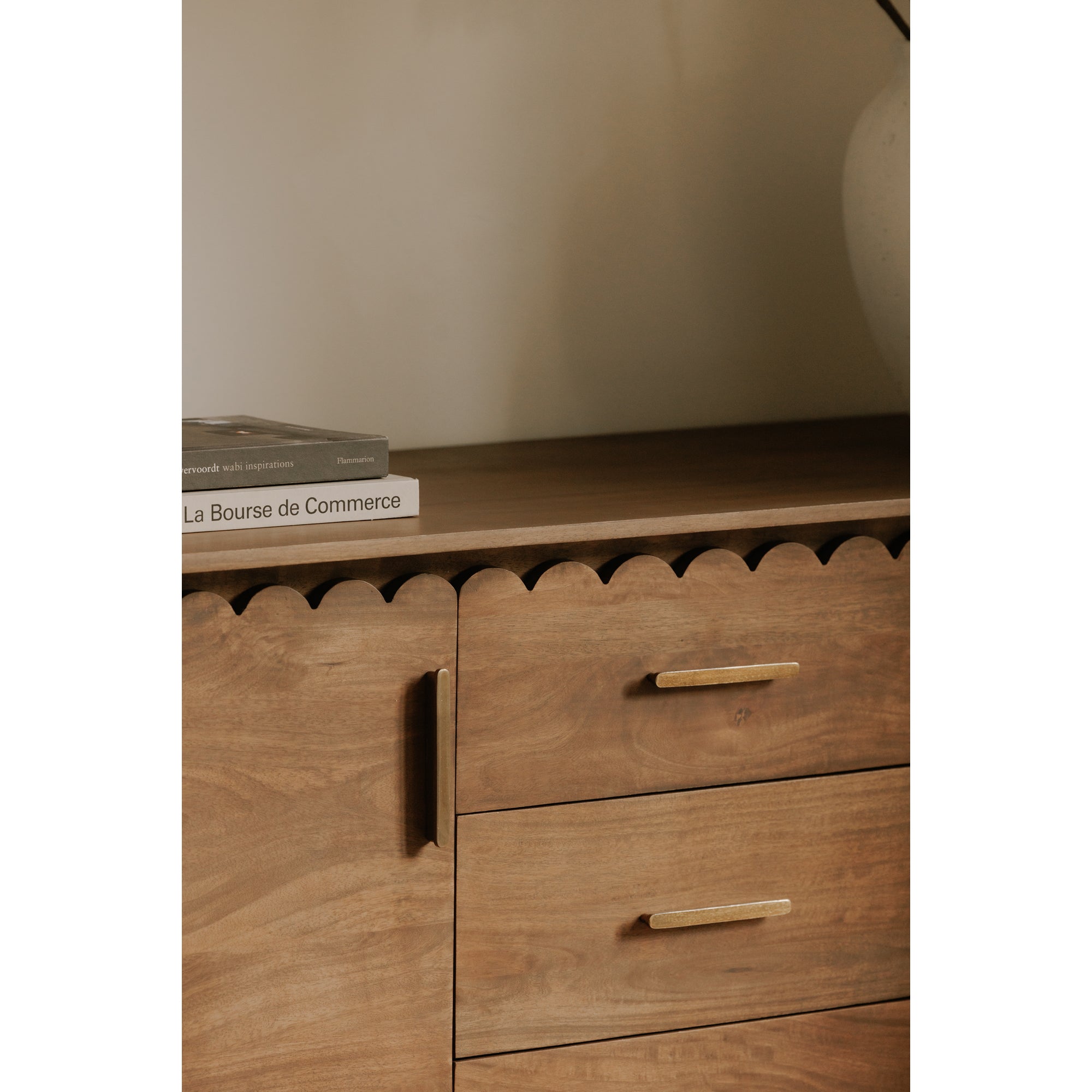 Moes Wiley 3 Drawer Sideboard Vintage Brown GZ-1164-03
