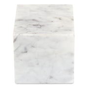 Moes Cora Cube Tabletop Accent Banswara Purple White Marble GZ-1172-18