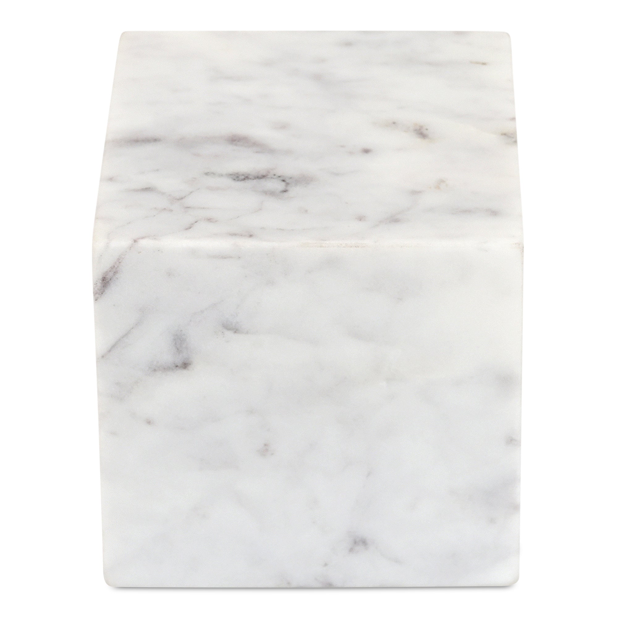 Moes Cora Cube Tabletop Accent Banswara Purple White Marble GZ-1172-18