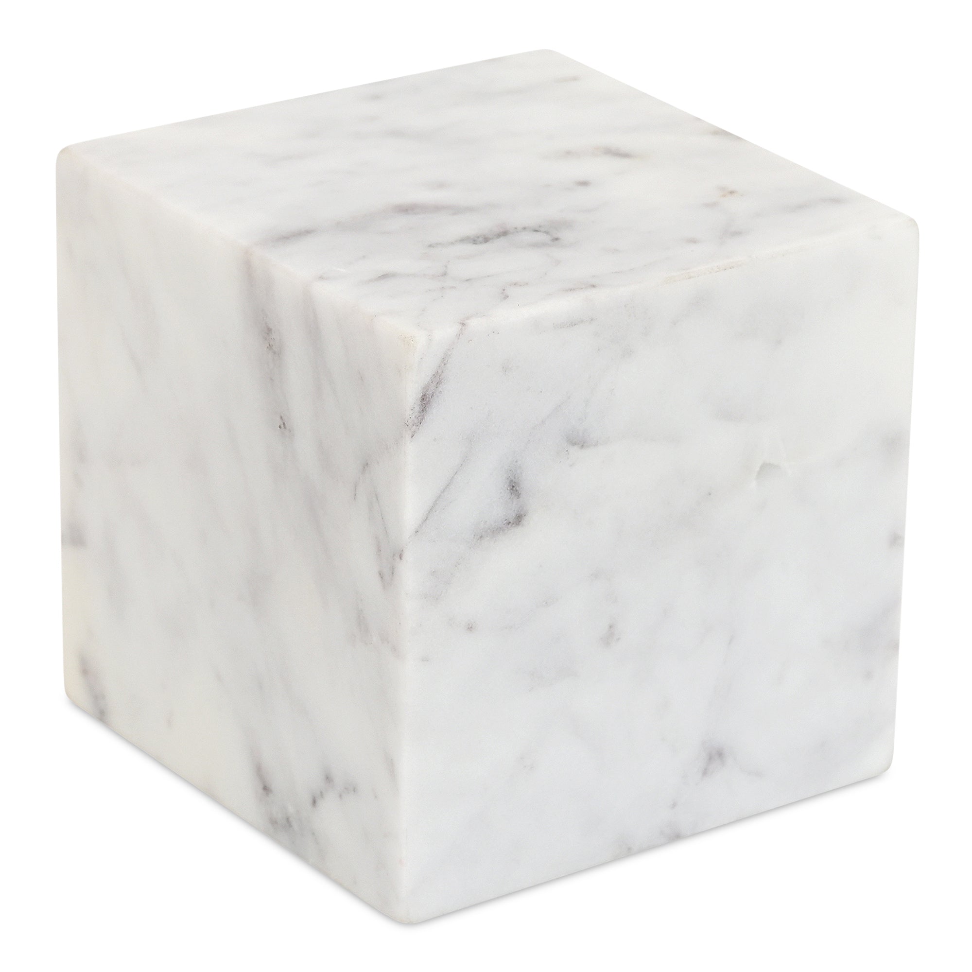 Moes Cora Cube Tabletop Accent Banswara Purple White Marble GZ-1172-18