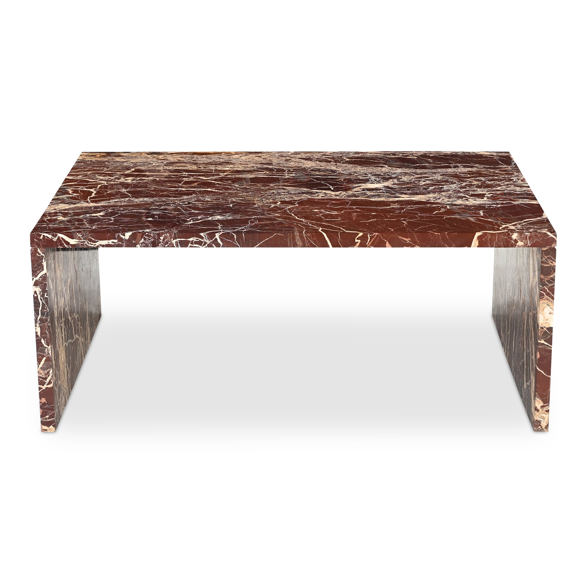 Moes Rosa Coffee Table Rosso Levanto Marble GZ-1182-06-0