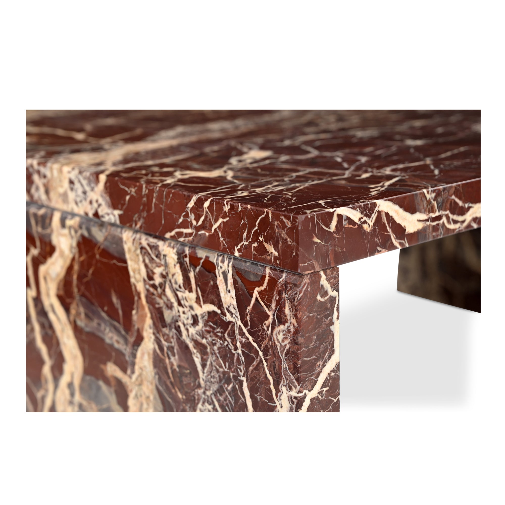 Moes Rosa Coffee Table Rosso Levanto Marble GZ-1182-06-0