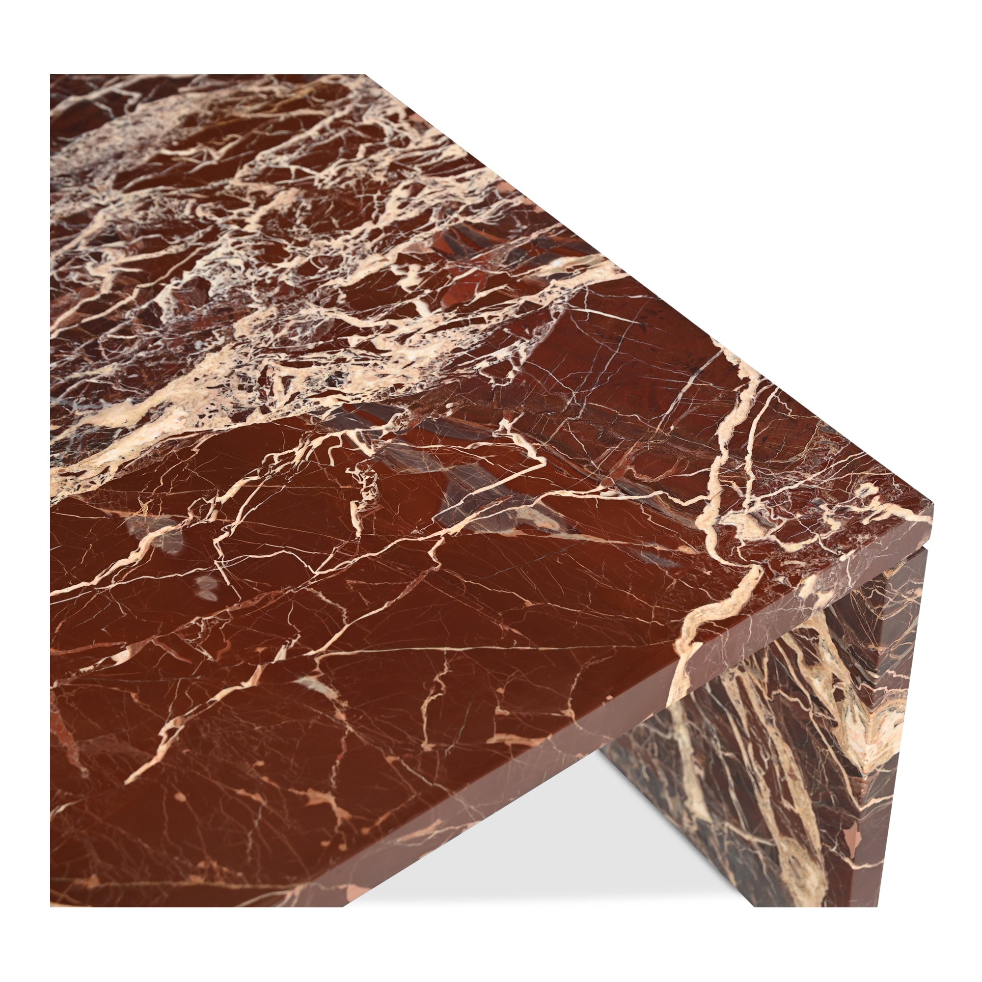 Moes Rosa Coffee Table Rosso Levanto Marble GZ-1182-06-0