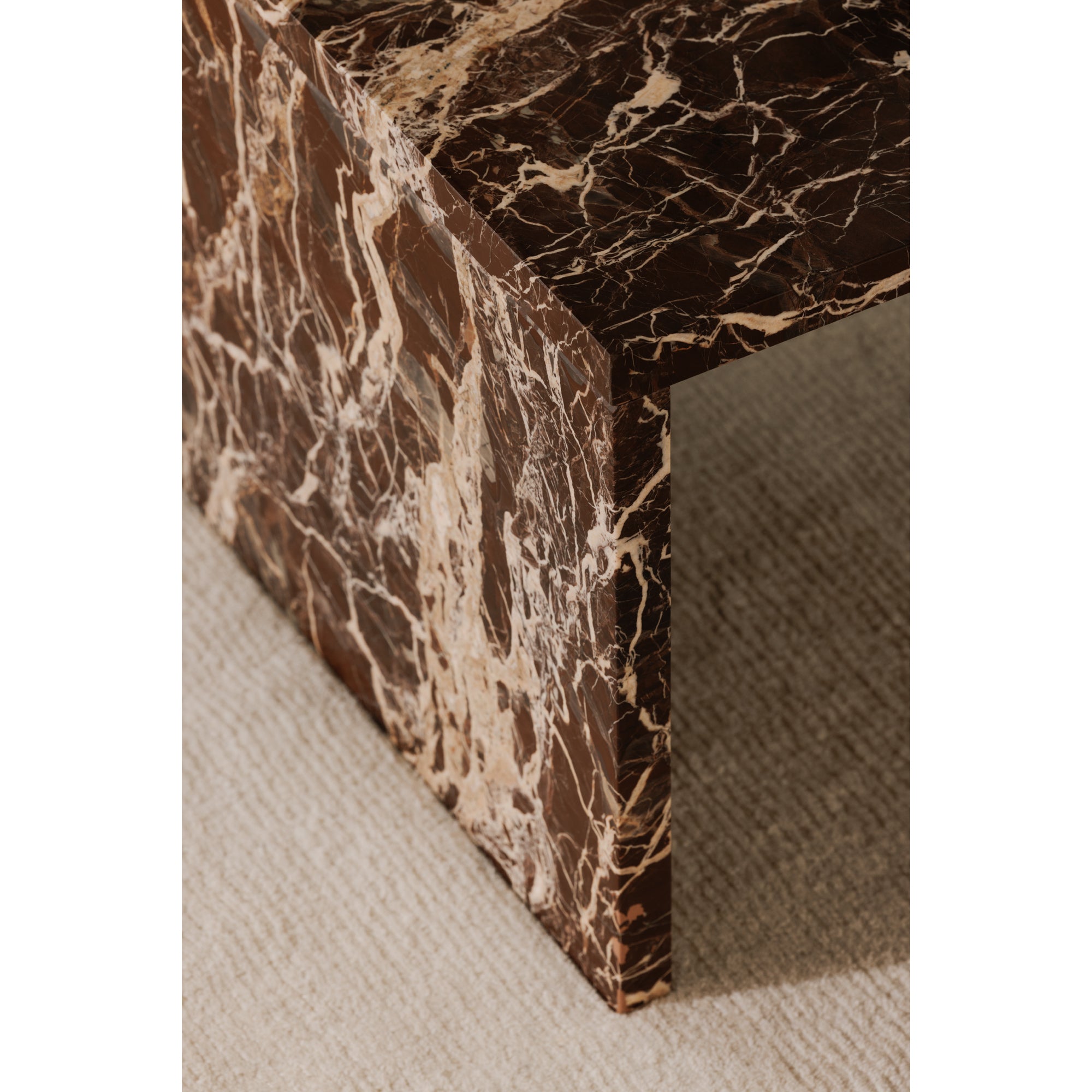 Moes Rosa Coffee Table Rosso Levanto Marble GZ-1182-06-0