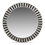 Moes Isolde Mirror Black and Beige Marble GZ-1183-37