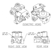 Gas Valve Regulator for Ambient Burner - NG