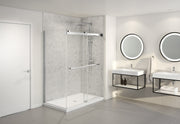 Fleurco Gemini NGUS 2-Sided Bypass Shower Door – 1/4" Glass, 75" High