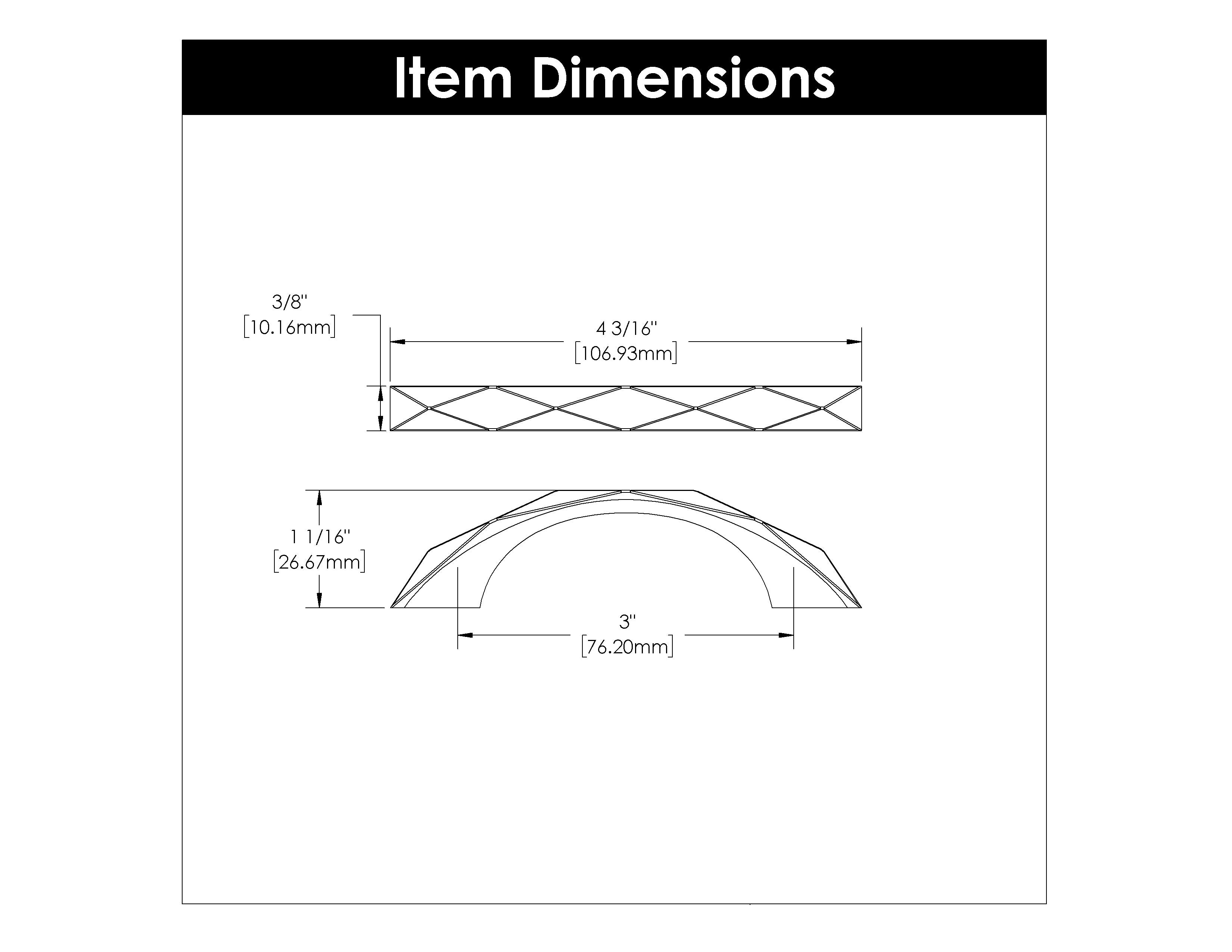 Hickory H077840, 3 Inch (76mm) Karat Pull