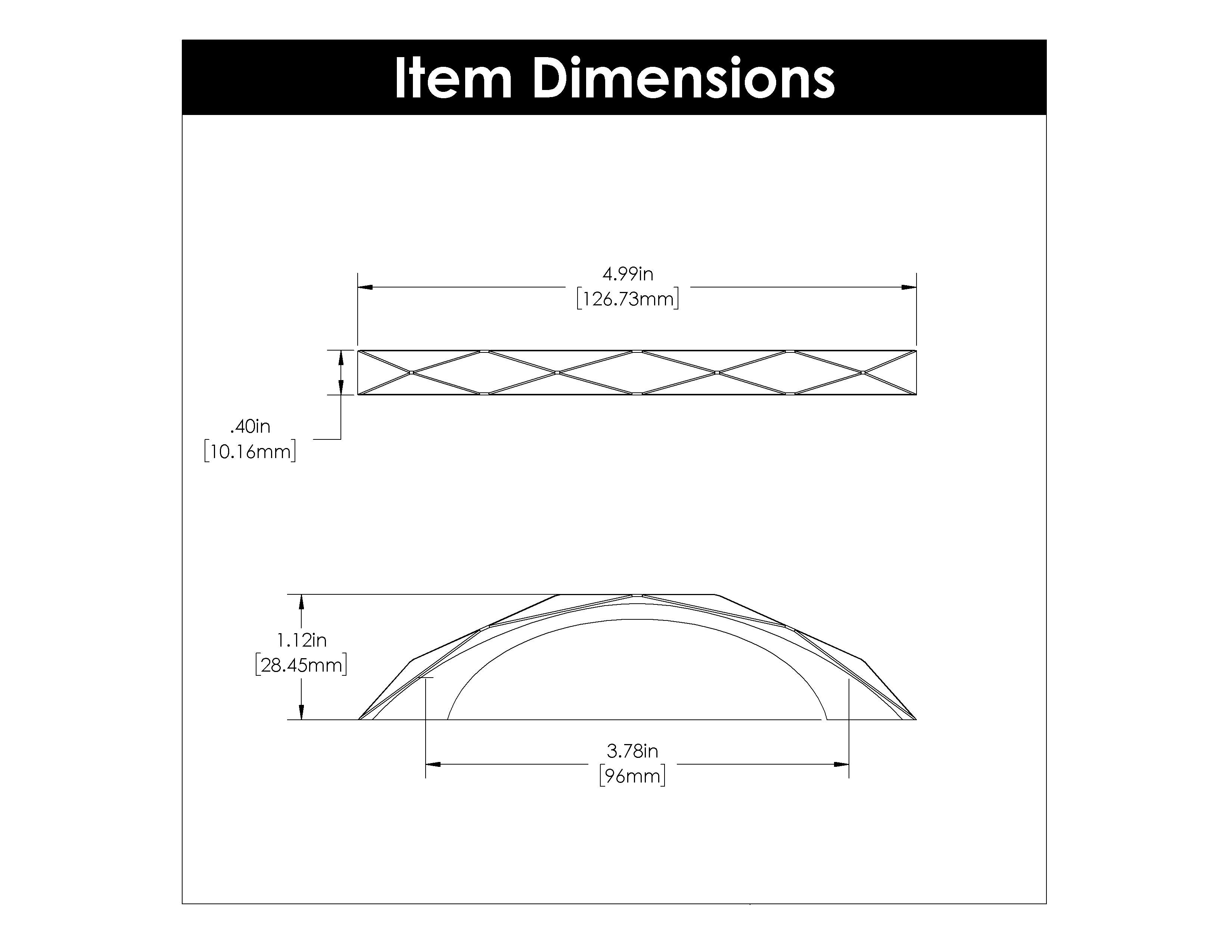 Hickory H077841, 3-3/4 Inch (96mm) Karat Pull