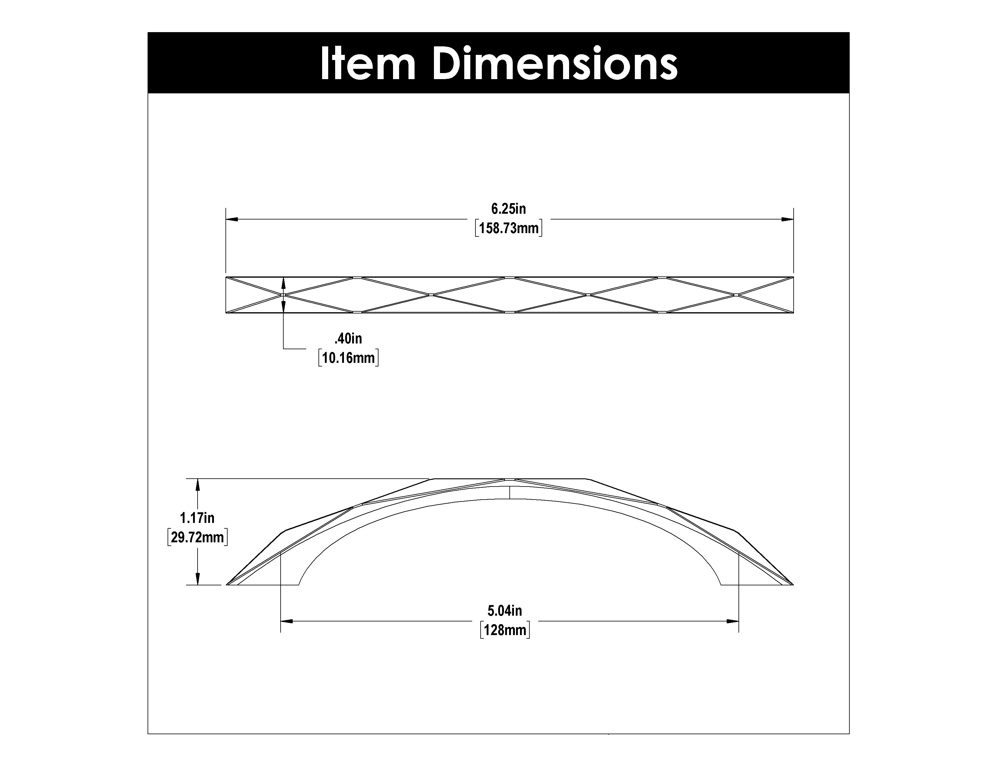 Hickory H077842, 5-1/16 Inch (128mm) Karat Pull