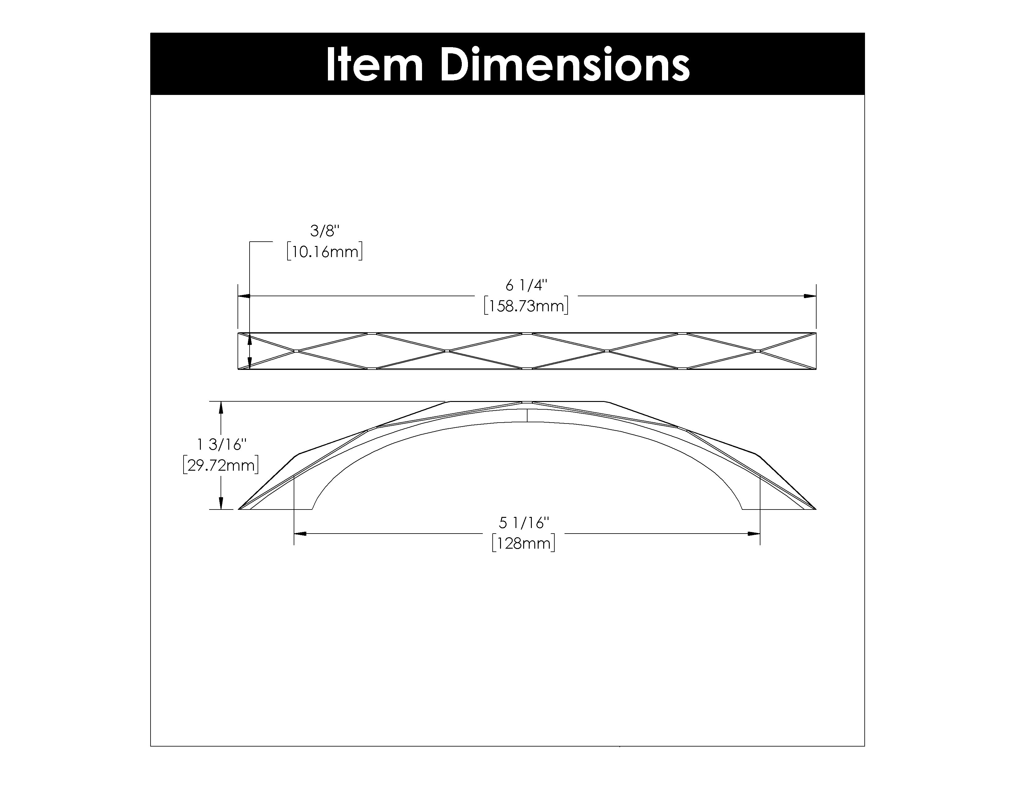 Hickory H077843, 6-5/16 Inch (160mm) Karat Pull