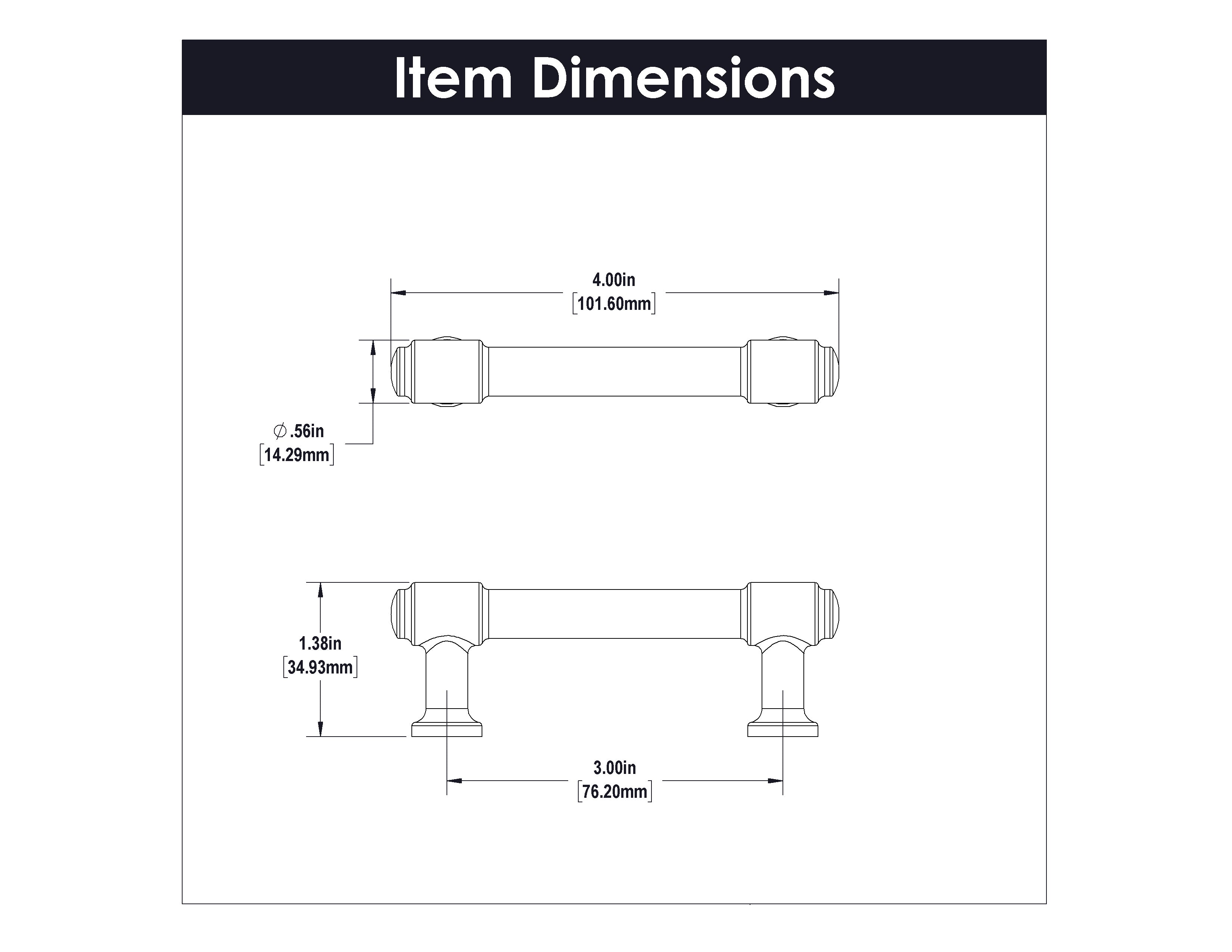 Hickory H077851, 3 Inch (76mm) Piper Pull