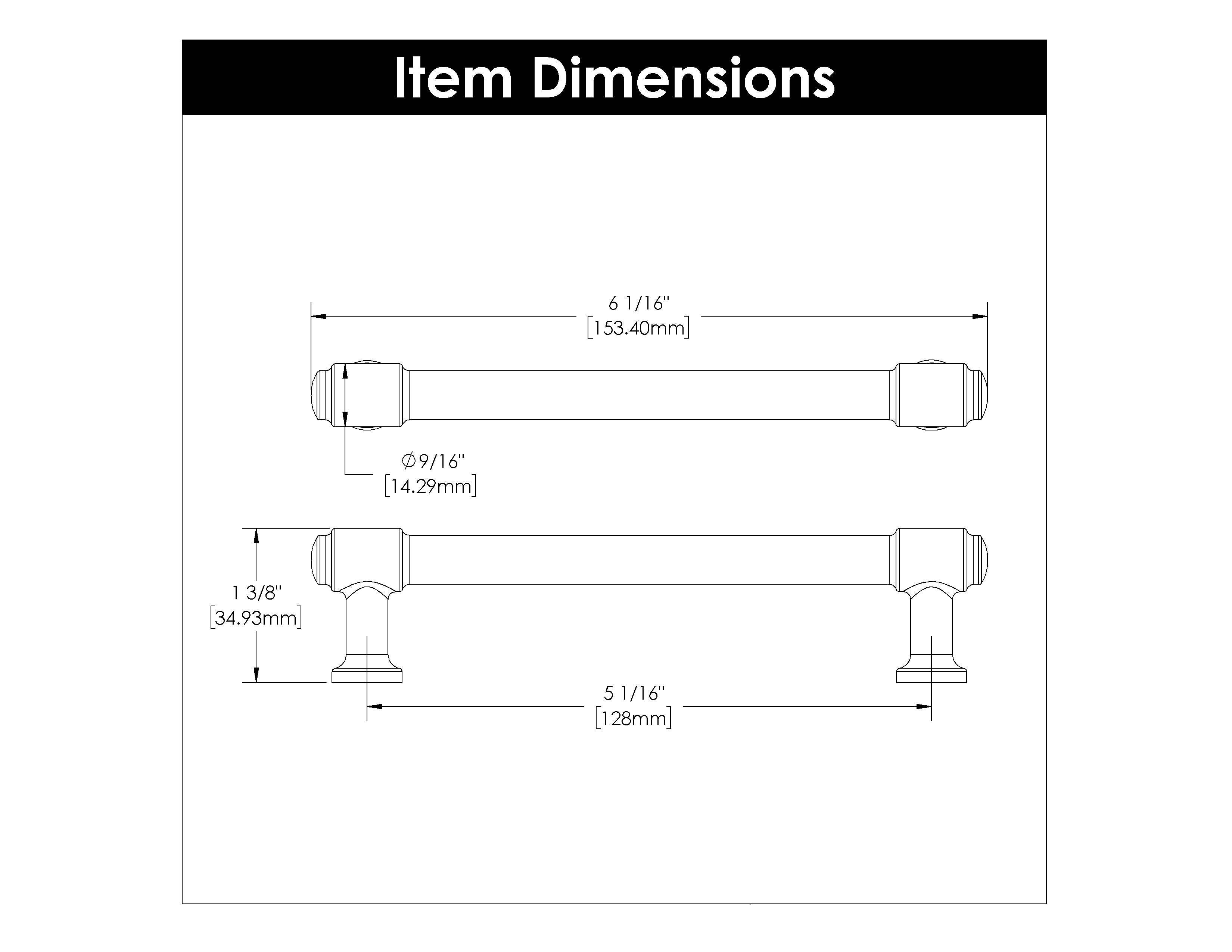 Hickory H077853, 5-1/16 Inch (128mm) Piper Pull