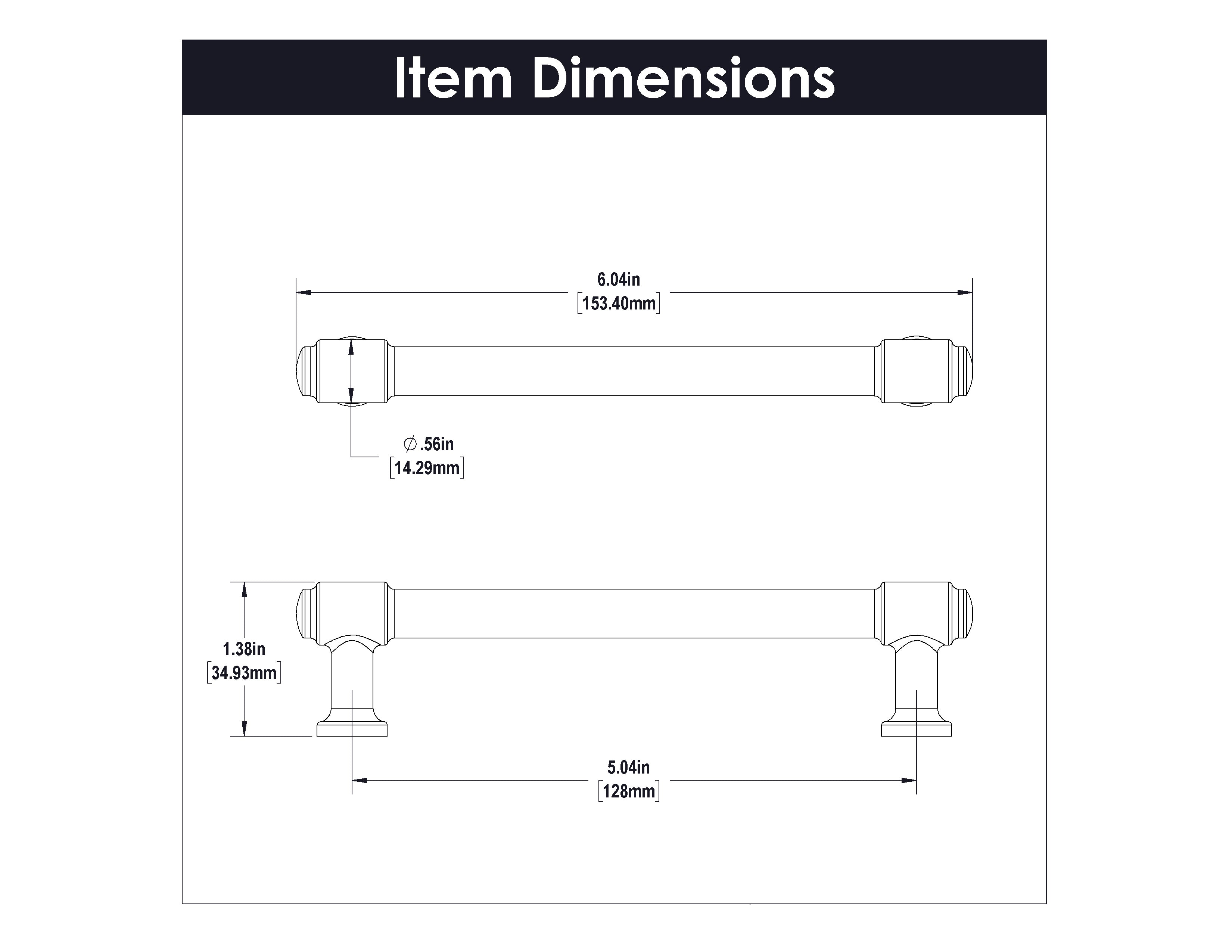 Hickory H077853, 5-1/16 Inch (128mm) Piper Pull