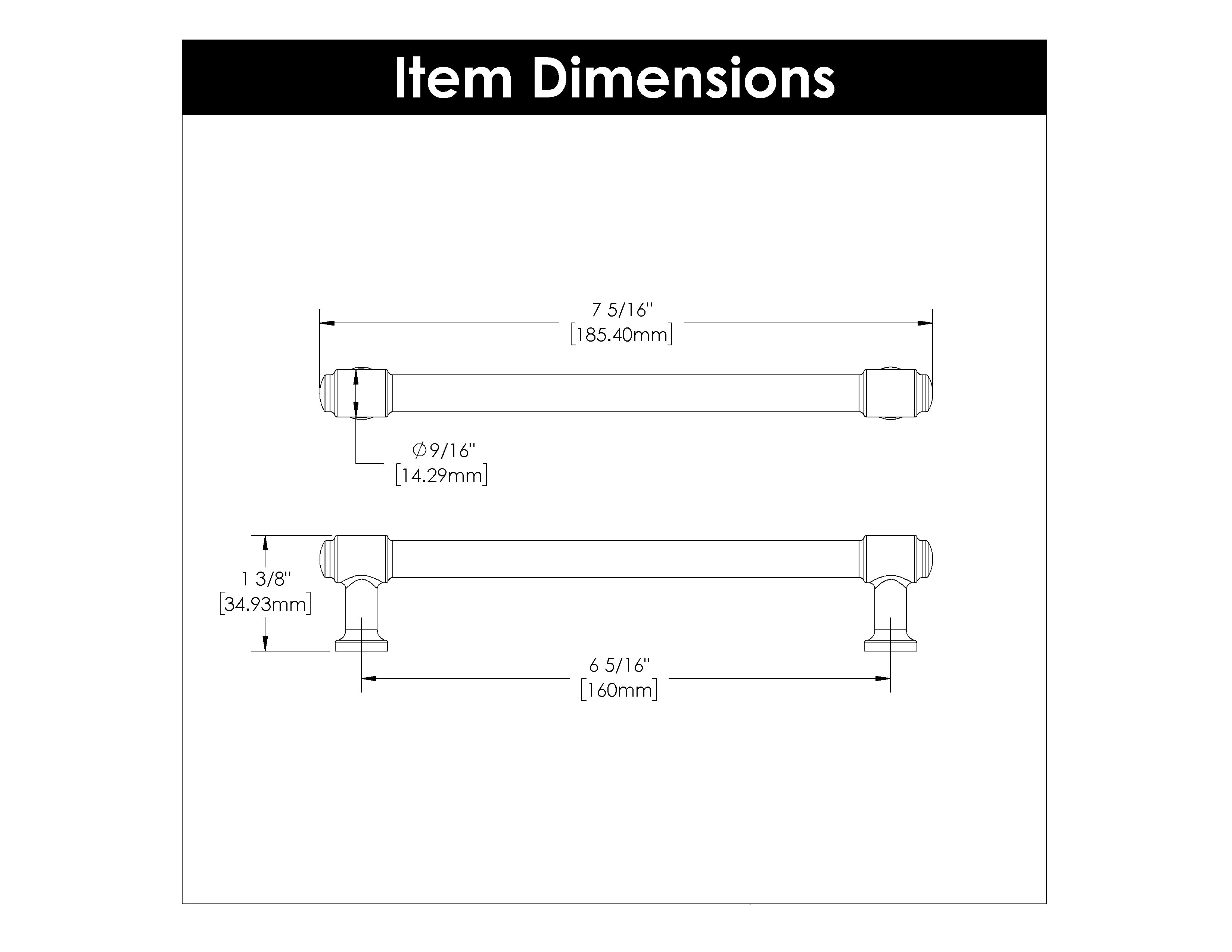 Hickory H077854, 6-5/16 Inch (160mm) Piper Pull
