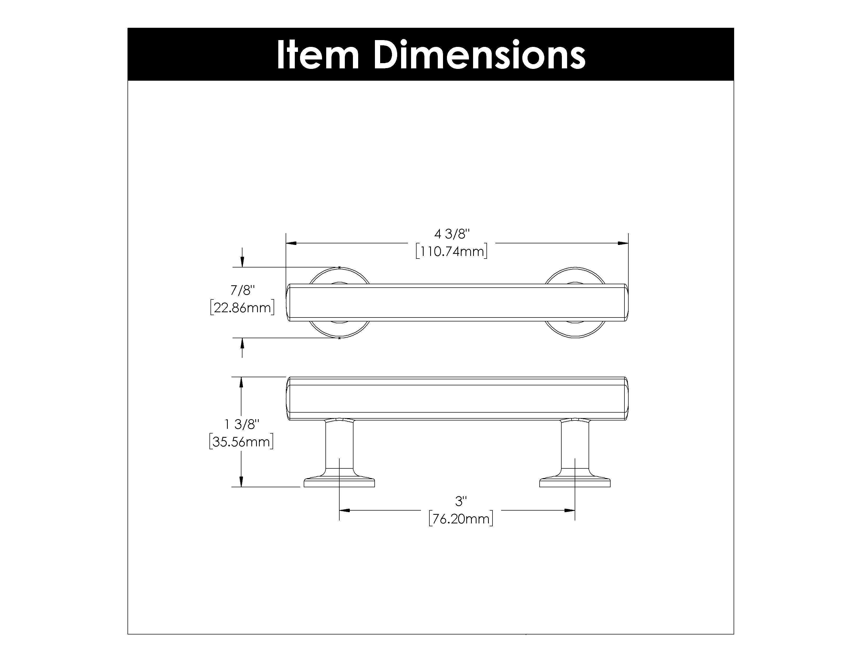 Hickory H077880, 3 Inch (76mm) Woodward Pull