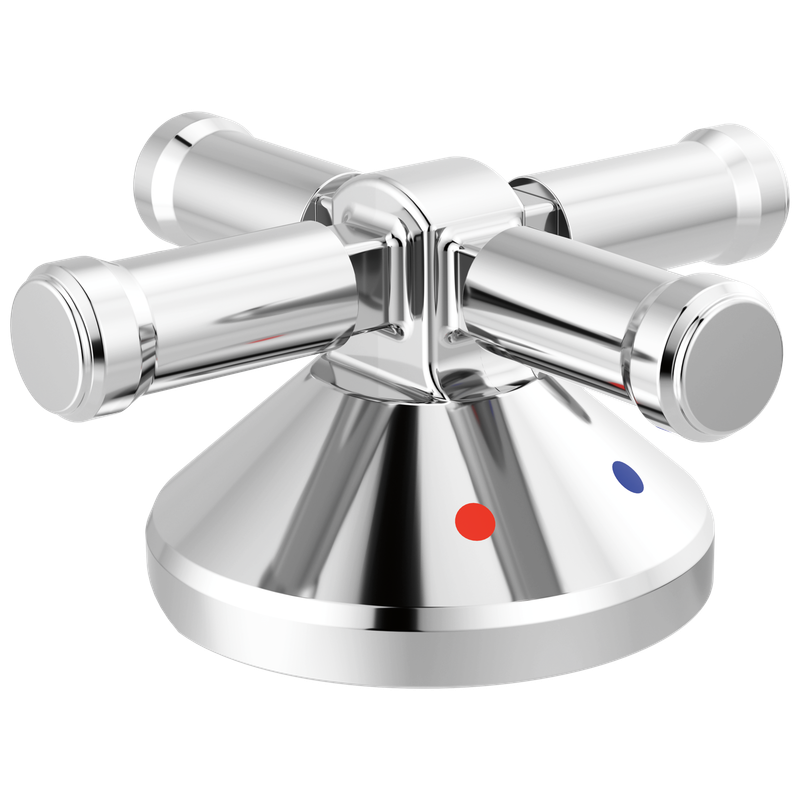 Delta Broderick® 3-Hole Roman Tub w/Hand Shower - Handle Kit-Cross