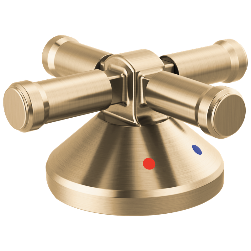 Delta Broderick® 3-Hole Roman Tub w/Hand Shower - Handle Kit-Cross