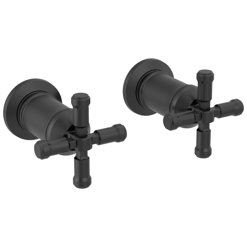 Delta Broderick® Wall Mount Bathroom Faucet Handle Kit-Cross