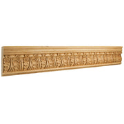 1" D x 3-3/4" H Basswood Acanthus Hand Carved Moulding